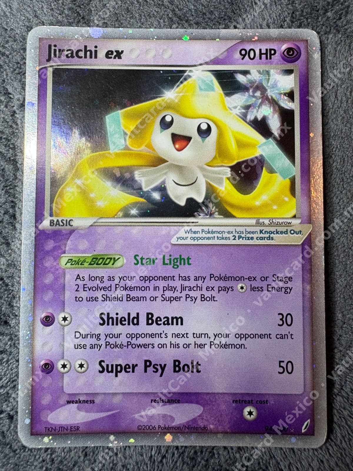 Jirachi ex 94/100 Holo Rare MP - EX Crystal Guardians