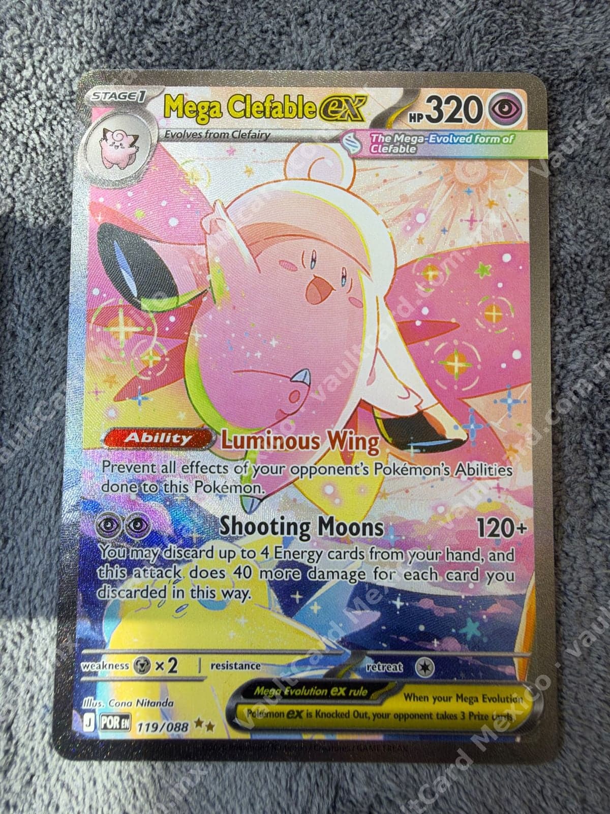 Mega Clefable ex 119/088 SIR NM - Perfect Order