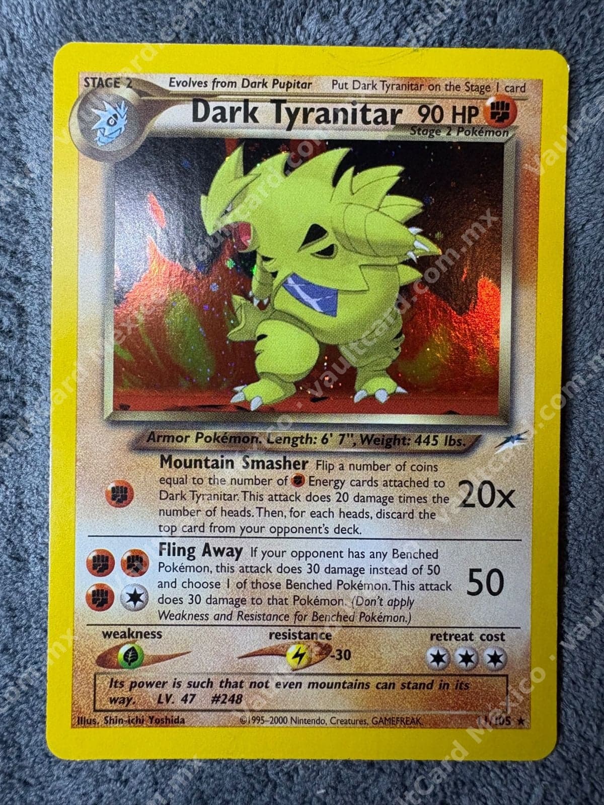 Dark Tyranitar 11/105 Unlimited Holo LP - Neo Destiny