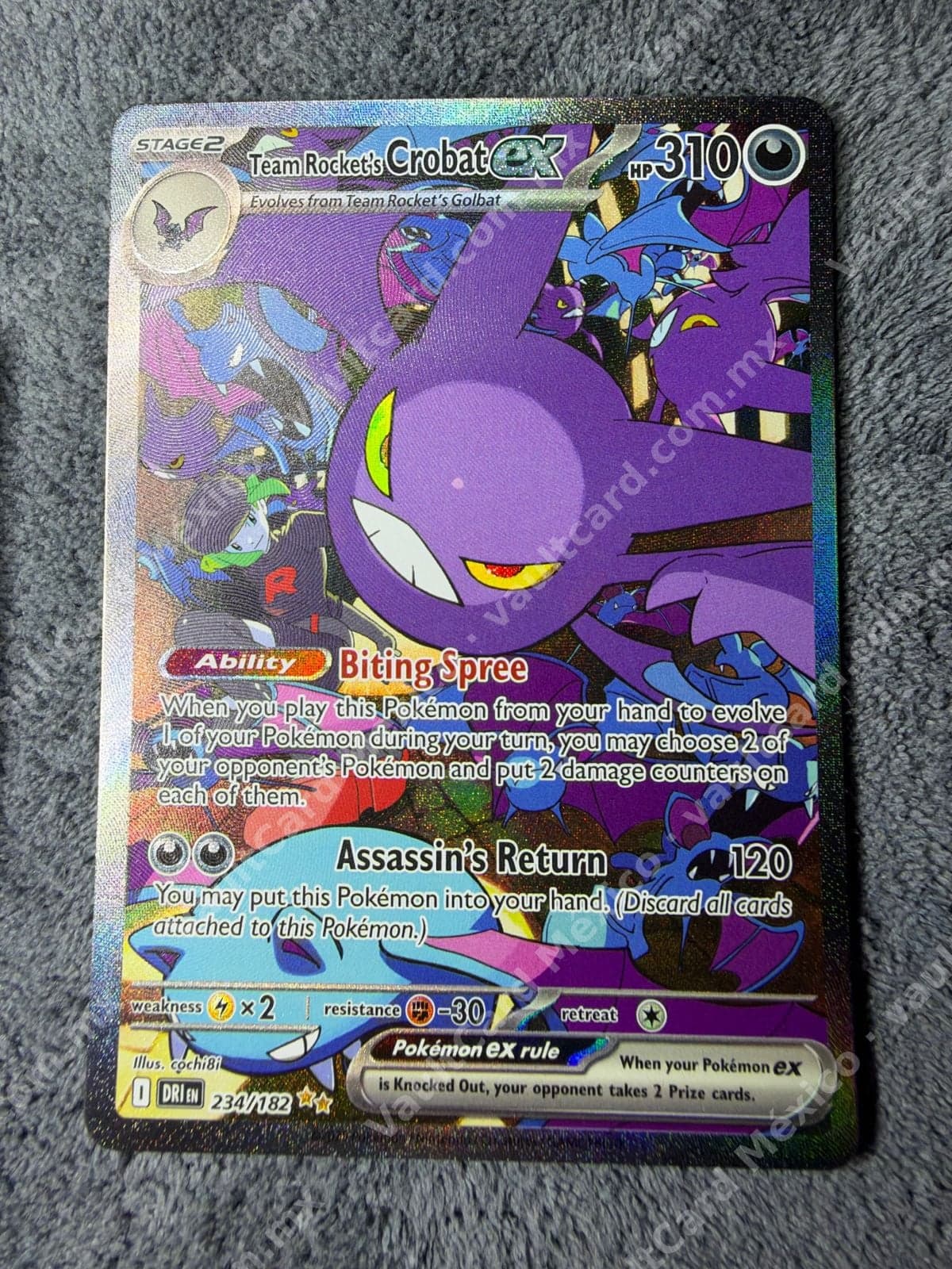 Team Rocket's Crobat ex 234/182 SIR NM - Destined Rivals