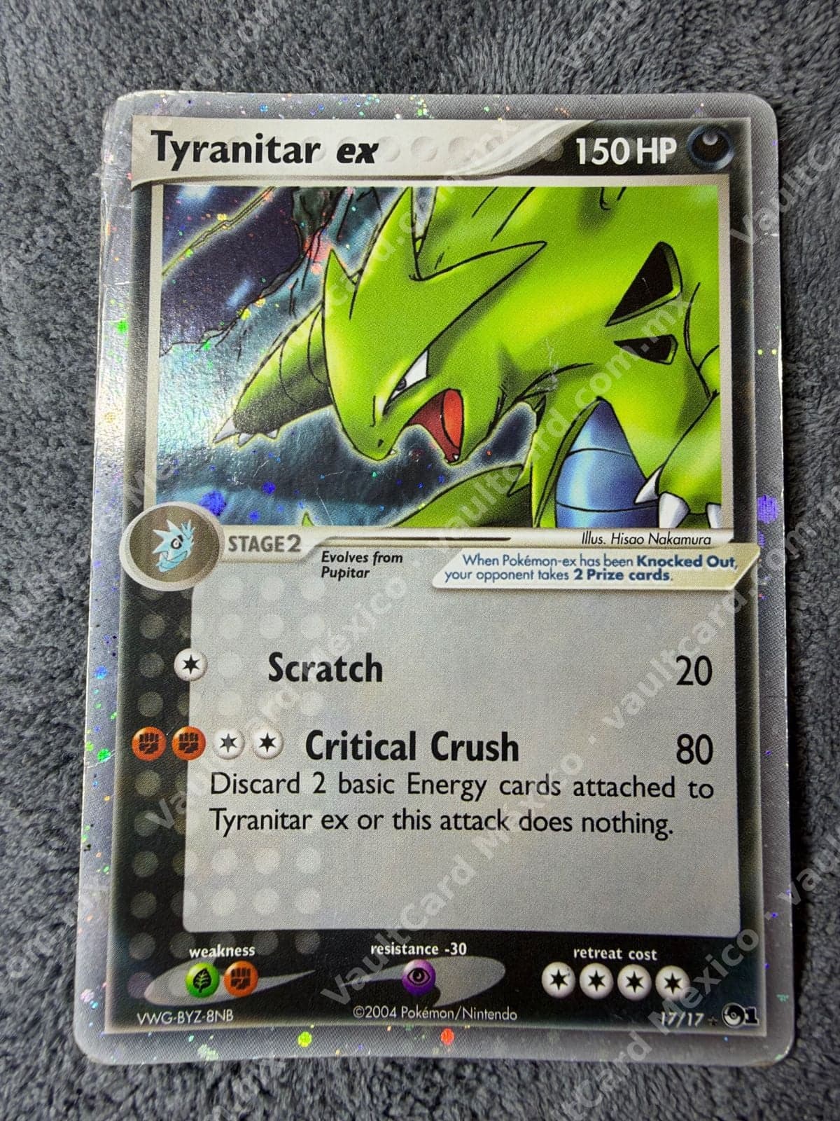 Tyranitar ex 17/17 Holo Rare DMG - POP Series 1