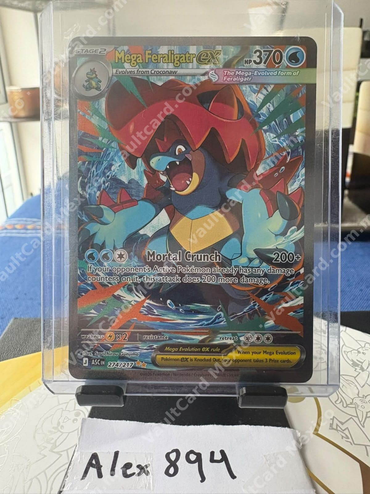 Mega Feraligatr ex 274/217 - (ASC) Inglés Full Art