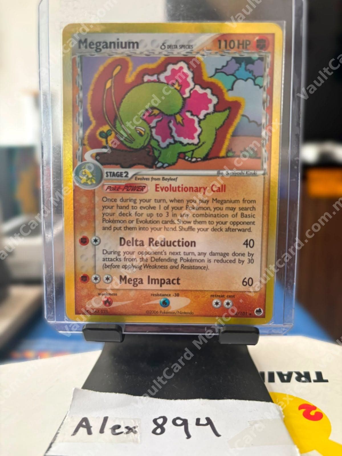 Meganium δ Delta Species 4/101 Holo - Ex Dragon Frontiers - Ingles NM