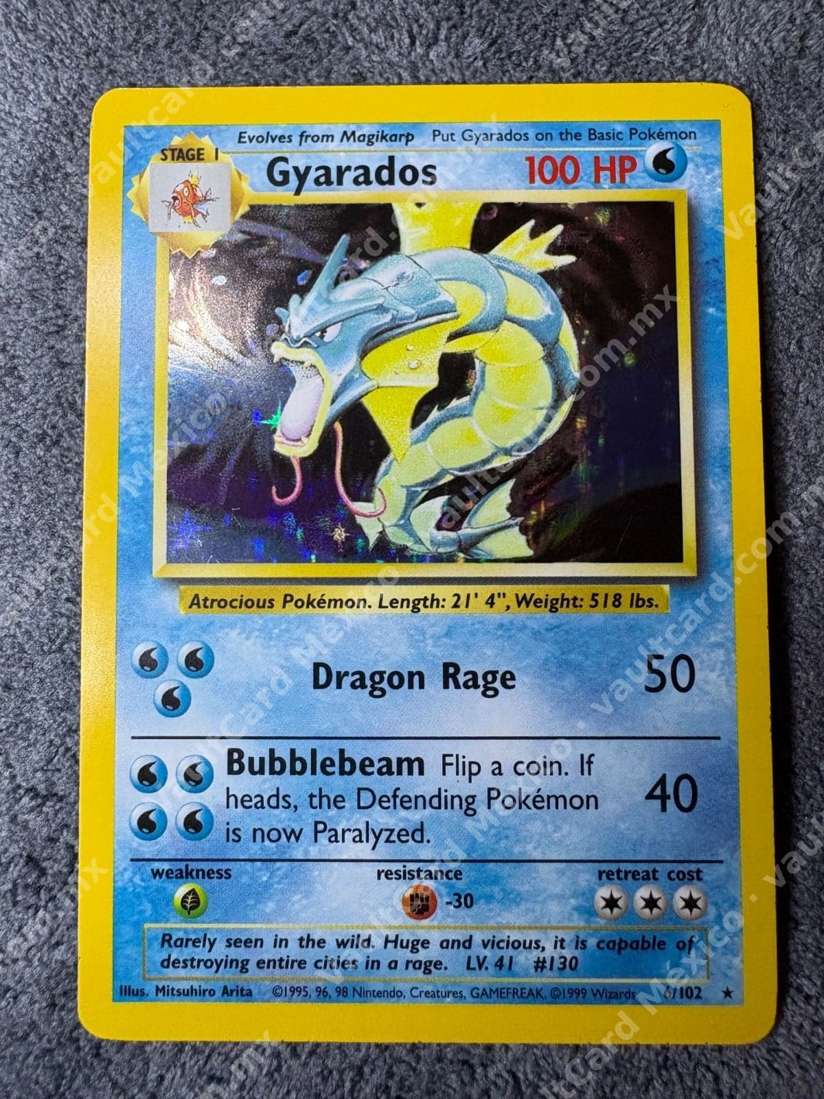 Gyarados 6/102 Holo Rare NM - Base Set