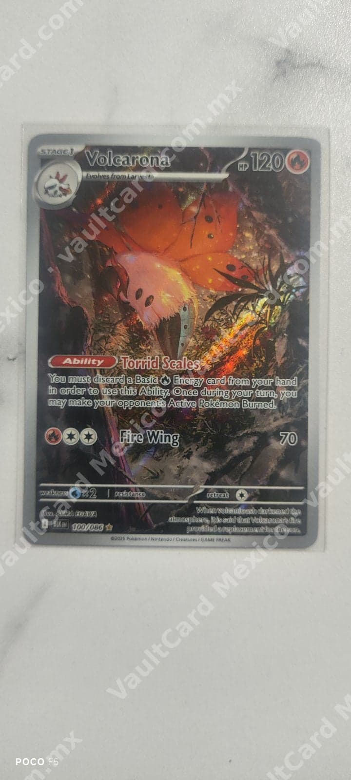 Volcarona 100/086 - (BLK) Inglés - Illustration Rare