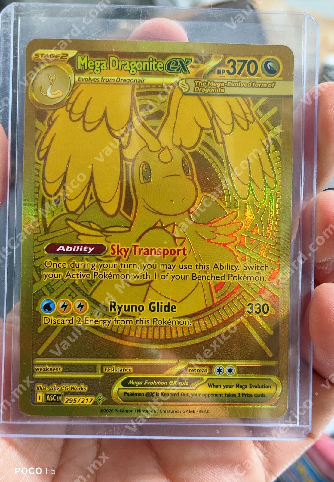 Mega Dragonite ex 295/217 (ASC) Gold Inglés