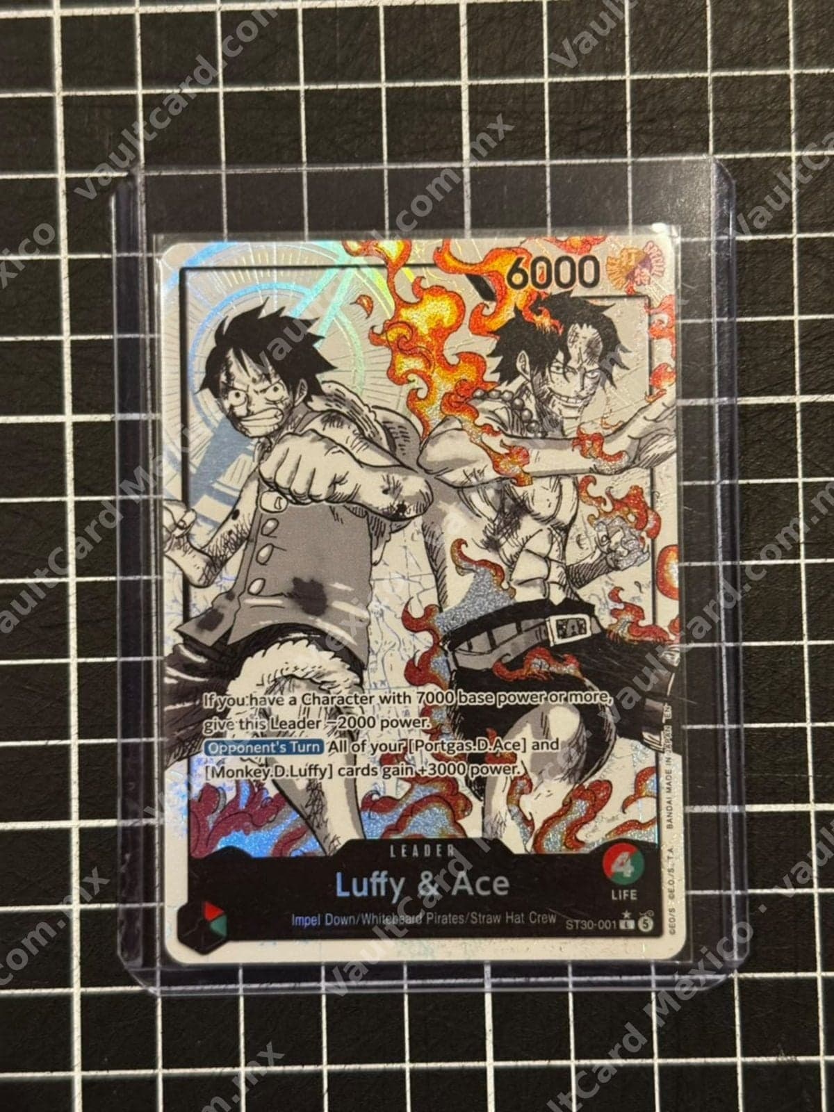 Luffy & Ace ST30-001 Líder - One Piece Card Game (Inglés)