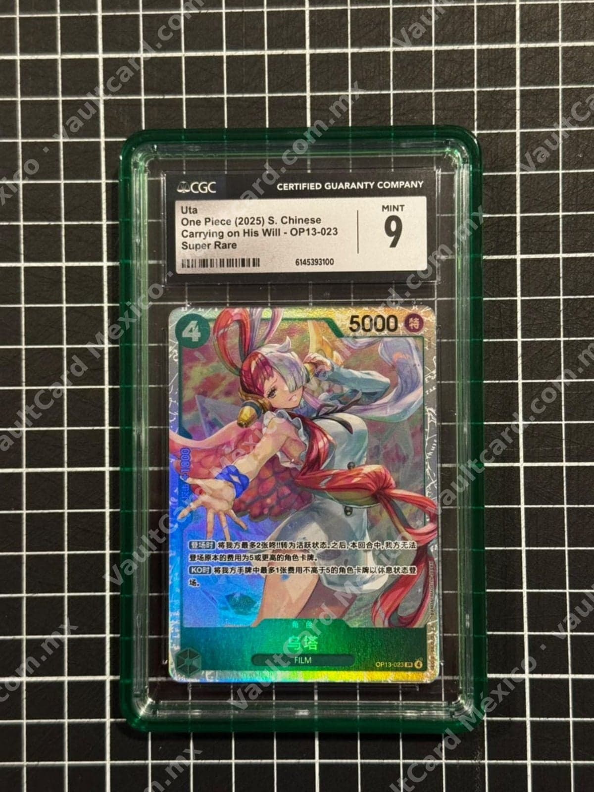 Uta OP13-023 Super Rare - One Piece Card Game Chino Simplificado - CGC 9 MINT