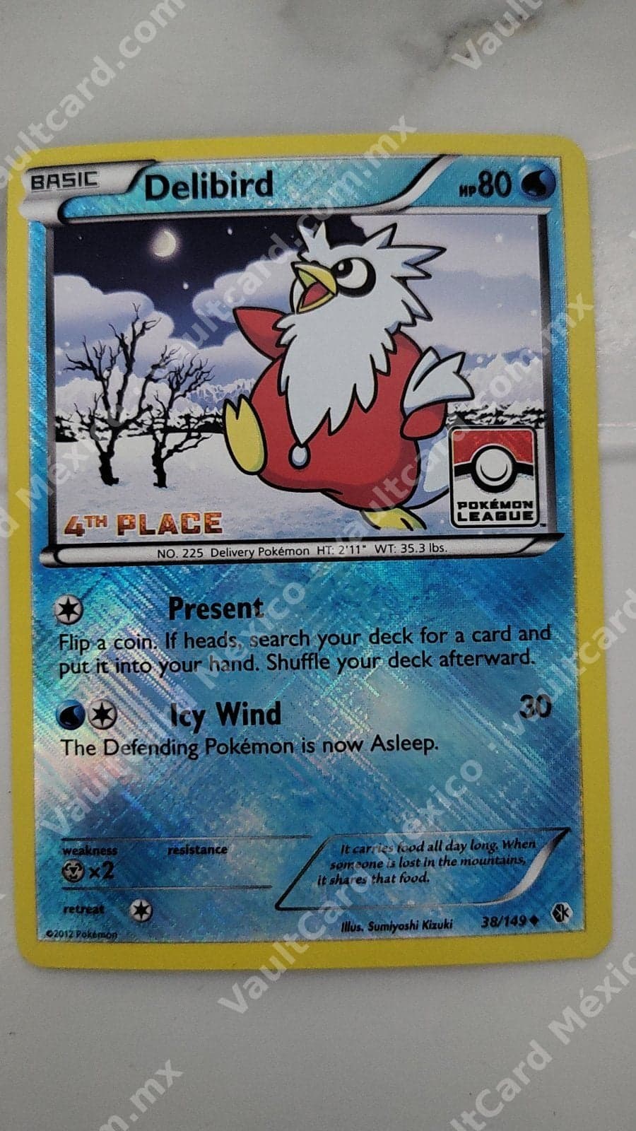 Delibird 38/149 - Pokémon League 4th Place Promo Inglés