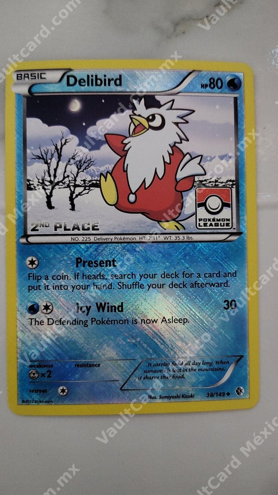 Delibird 38/149 - Pokémon League 2nd Place Promo Holo - Inglés