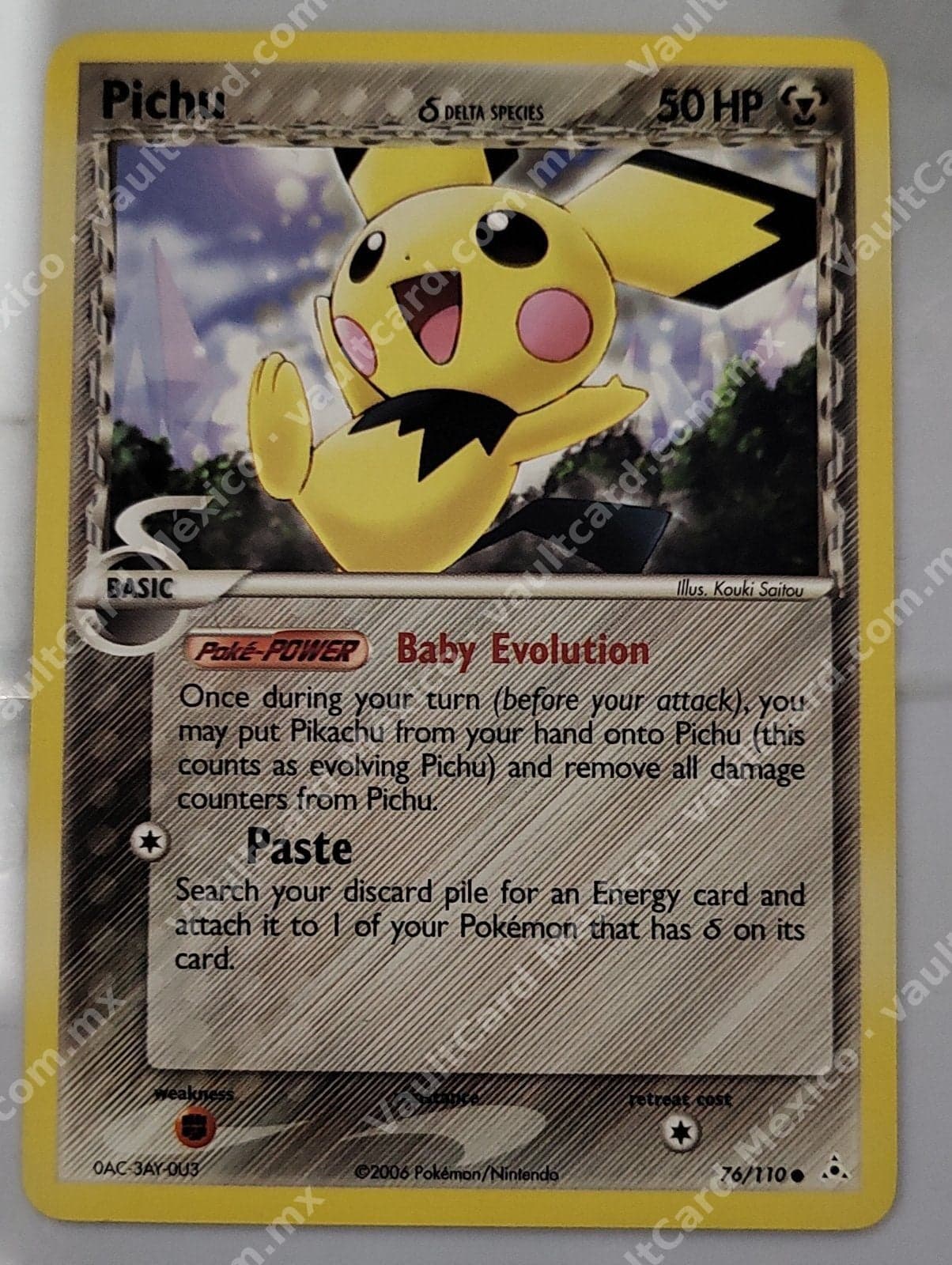 Pichu δ Delta Species 76/110 - EX Holon Phantoms Inglés