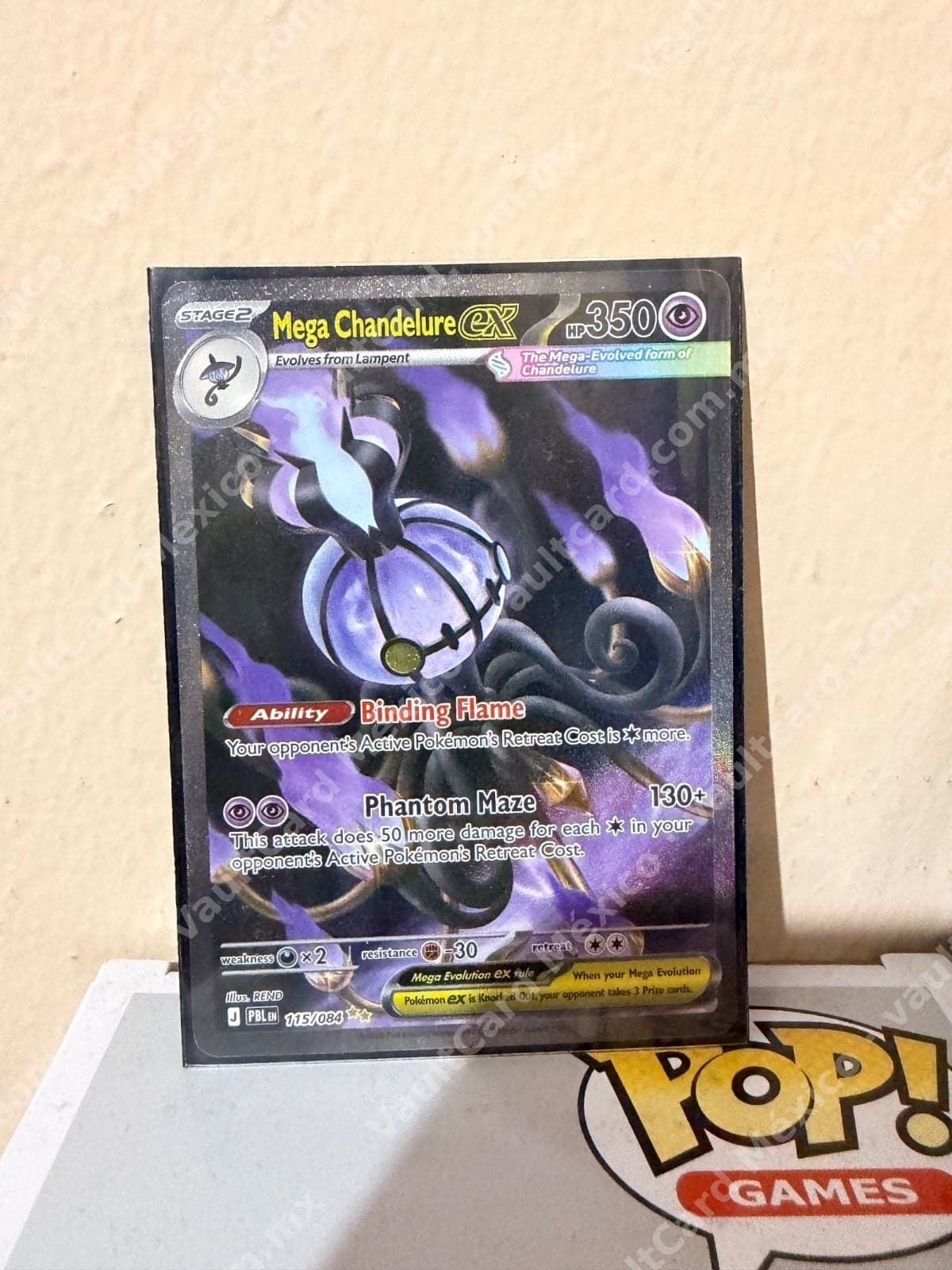 Mega Chandelure ex 115/084 - (PBL) Inglés