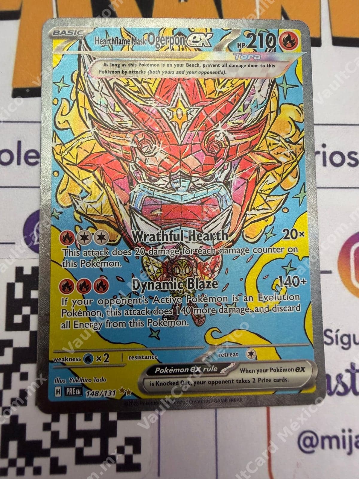 Hearthflame Mask Ogerpon ex 148/131 - (PRE) Inglés