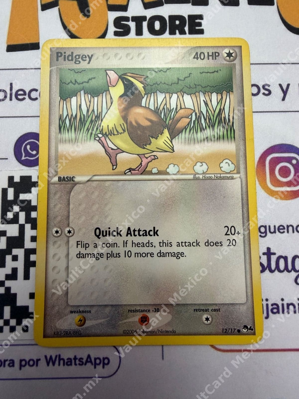 Pidgey 12/17 - POP Series 4 Inglés