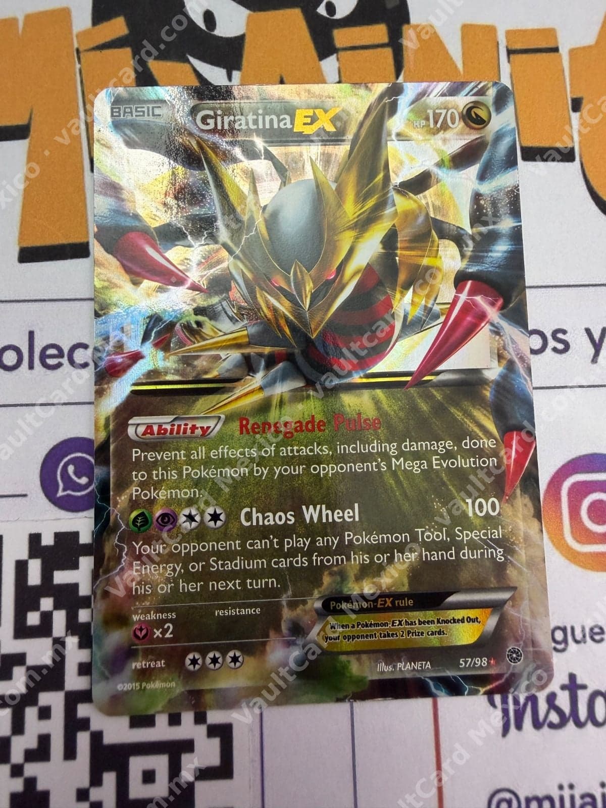Giratina EX 57/98 - Ancient Origins Inglés