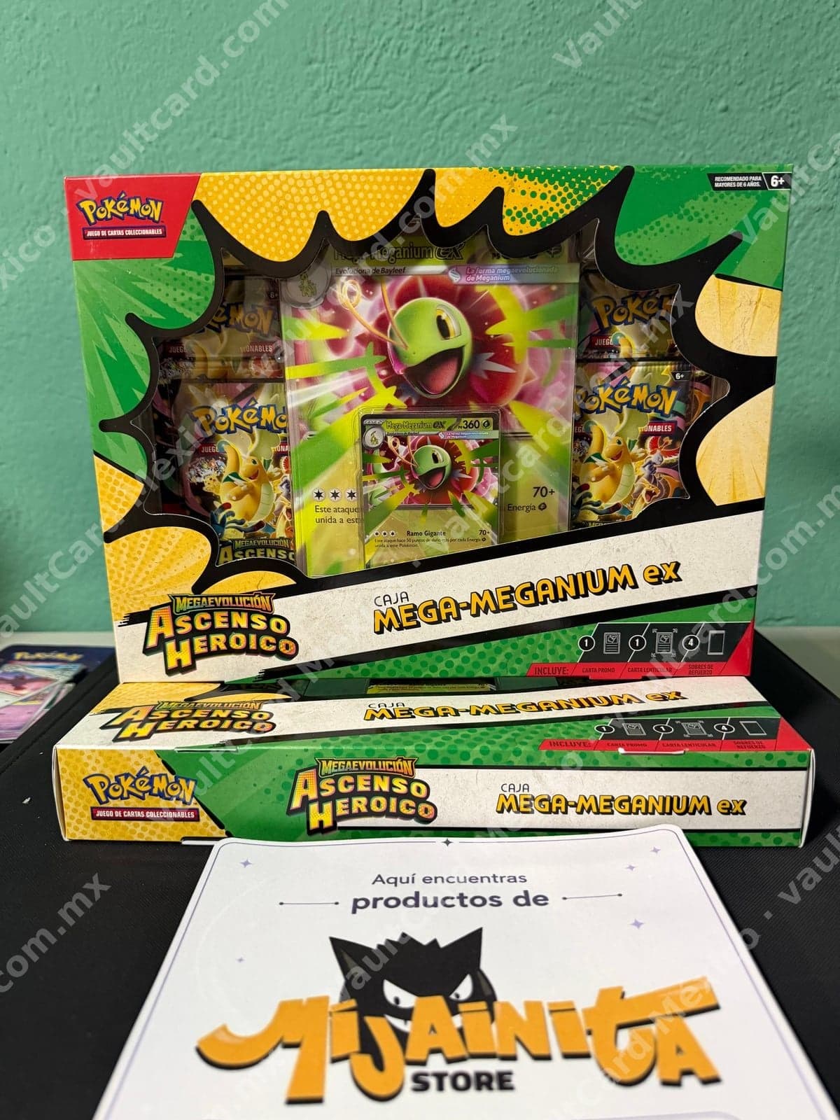 Caja Mega-Meganium ex - Ascenso Heroico (ASC) Español Sellada