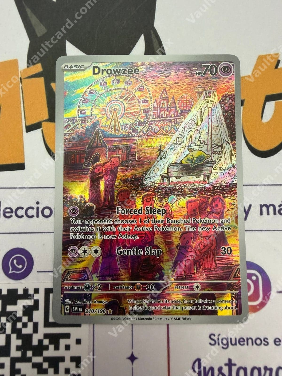 Drowzee 210/198 - Scarlet & Violet (SVI) Illustration Rare Inglés