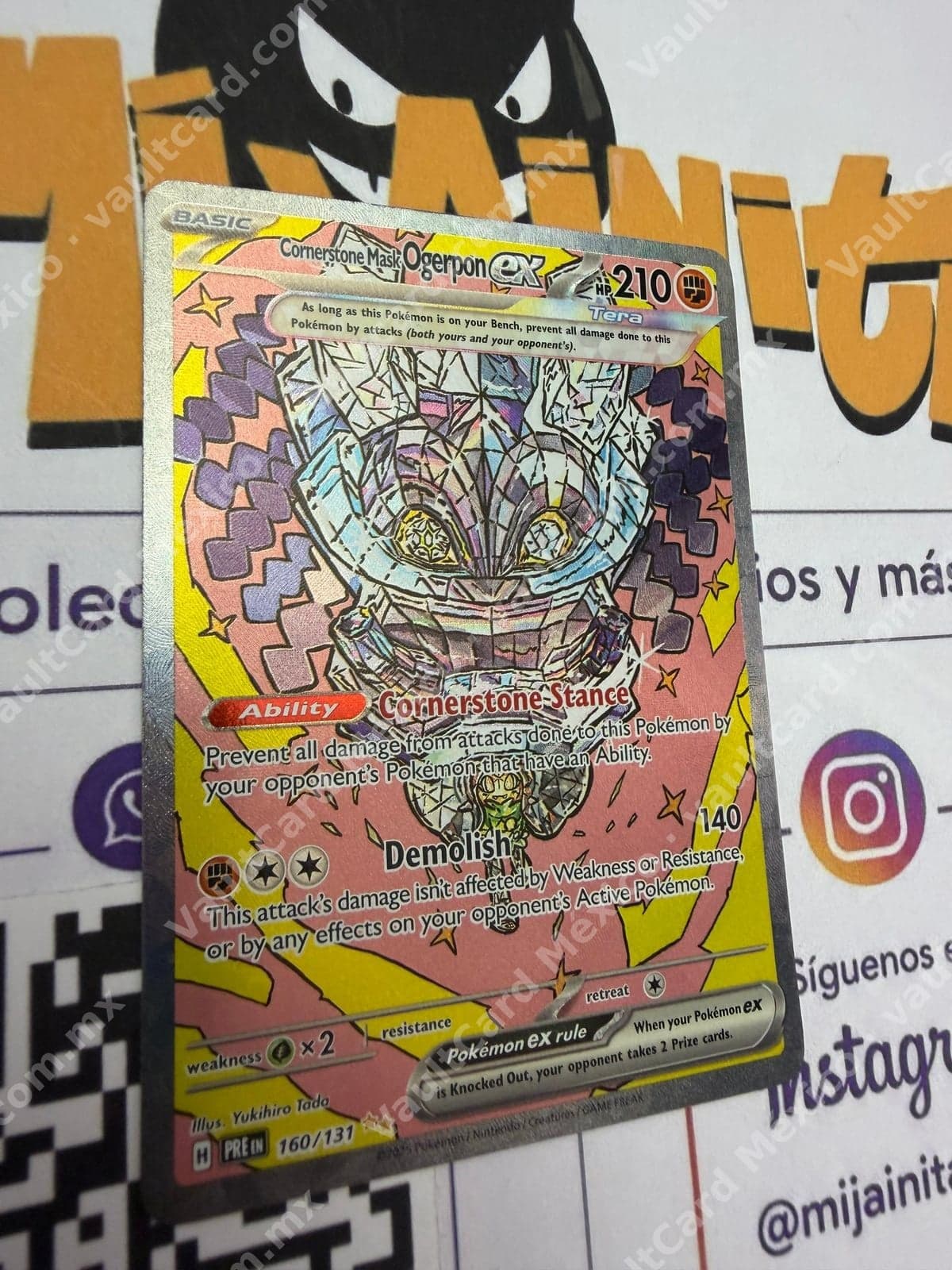Cornerstone Mask Ogerpon ex 160/131 - (PRE) Inglés Special Illustration Rare