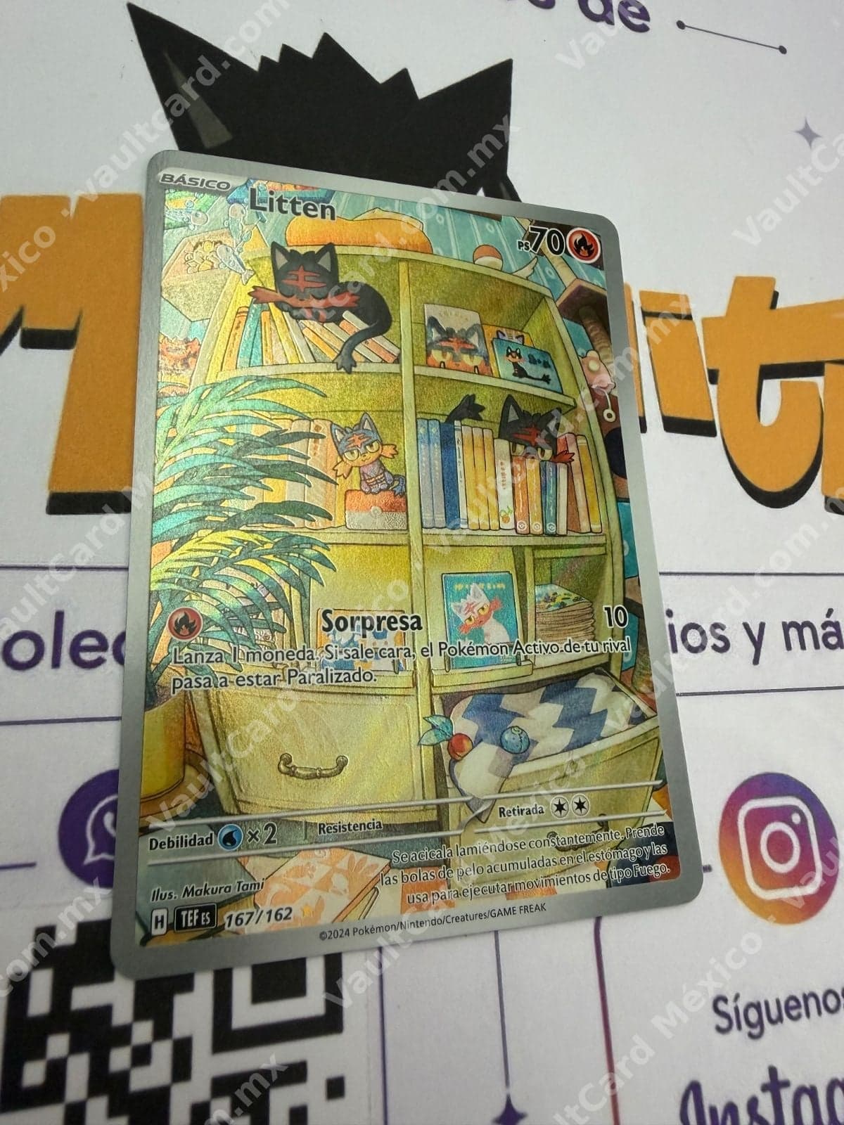 Litten 167/162 - Fuerzas Temporales (TEF) Español - Illustration Rare