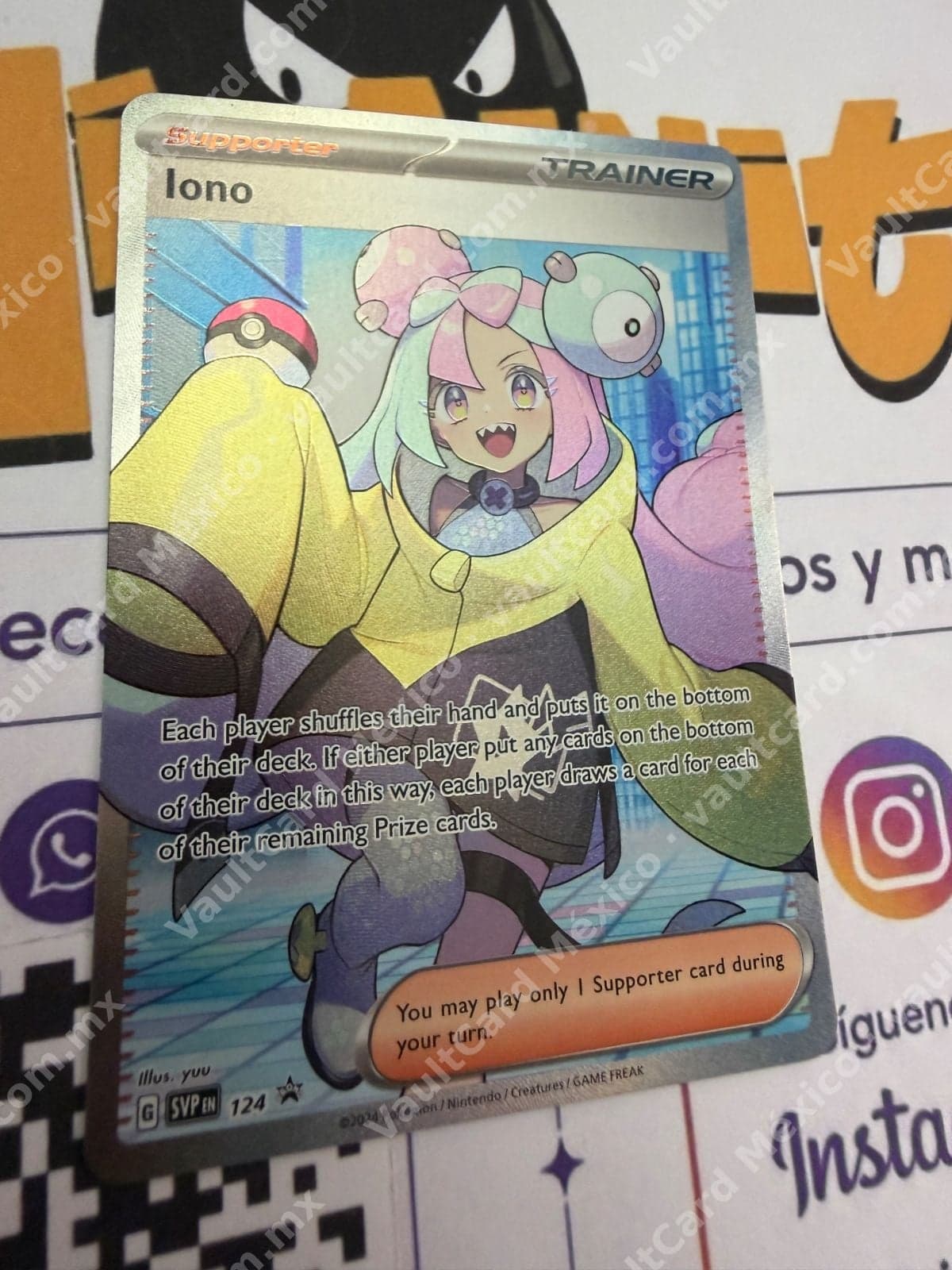 Iono 124 - Promo Black Star (SVP) Inglés Full Art