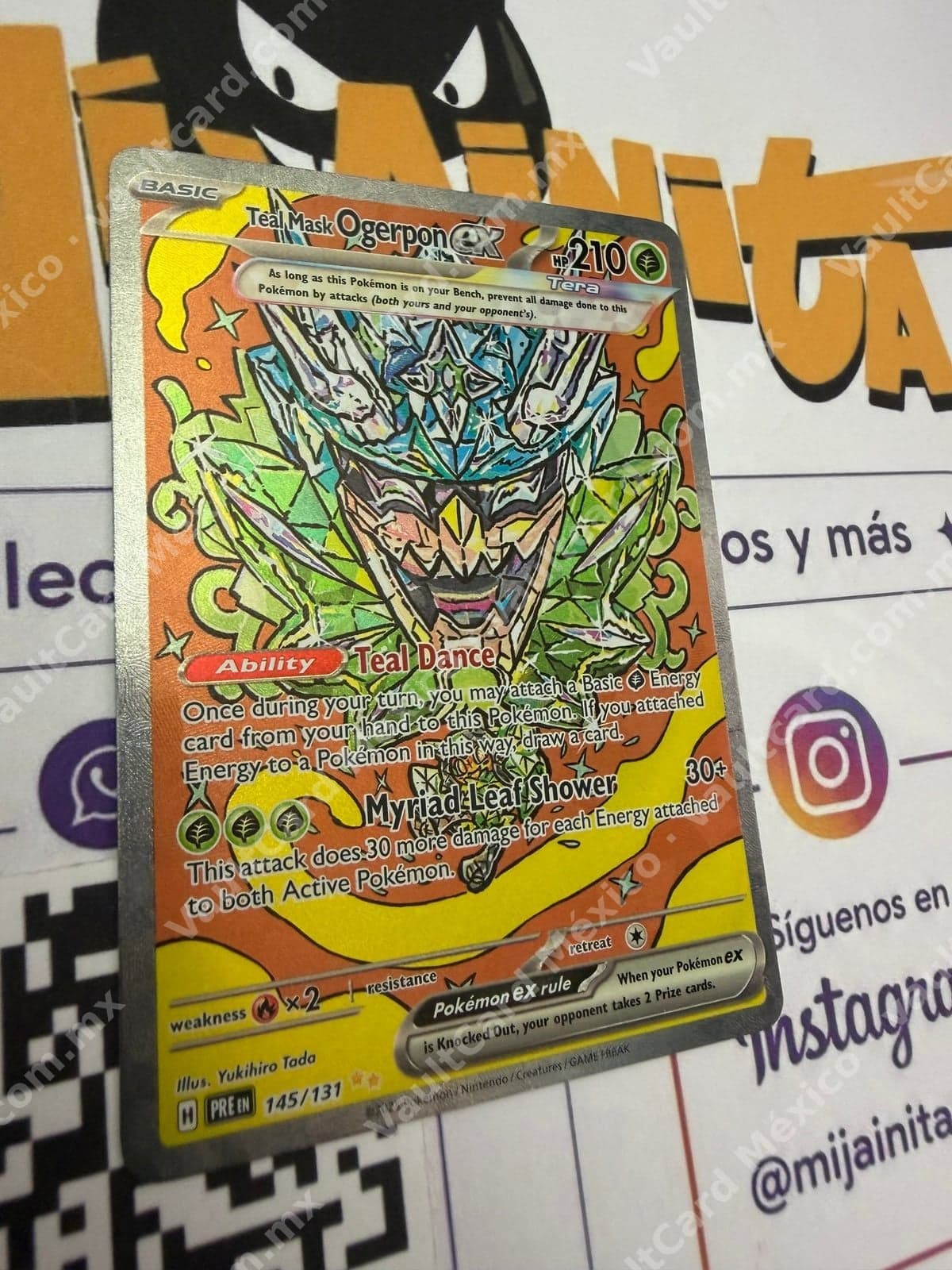 Teal Mask Ogerpon ex 145/131 - (PRE) Inglés Special Illustration Rare