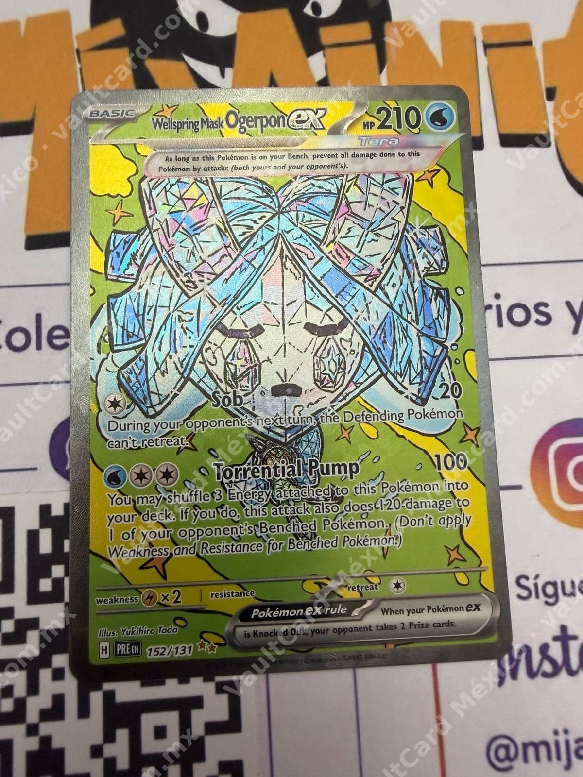 Wellspring Mask Ogerpon ex 152/131 - Prismatic Evolutions (PRE) Inglés