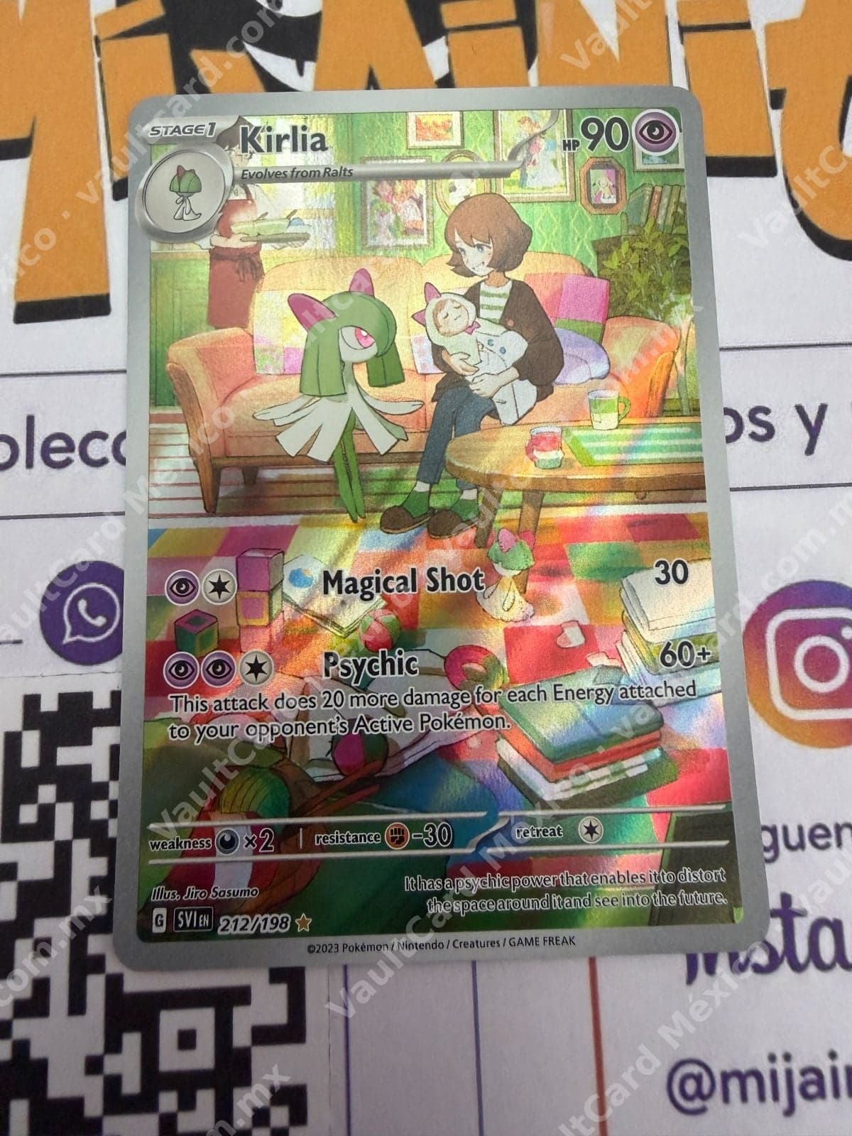 Kirlia 212/198 - Scarlet & Violet Base (SVI) Illustration Rare Inglés