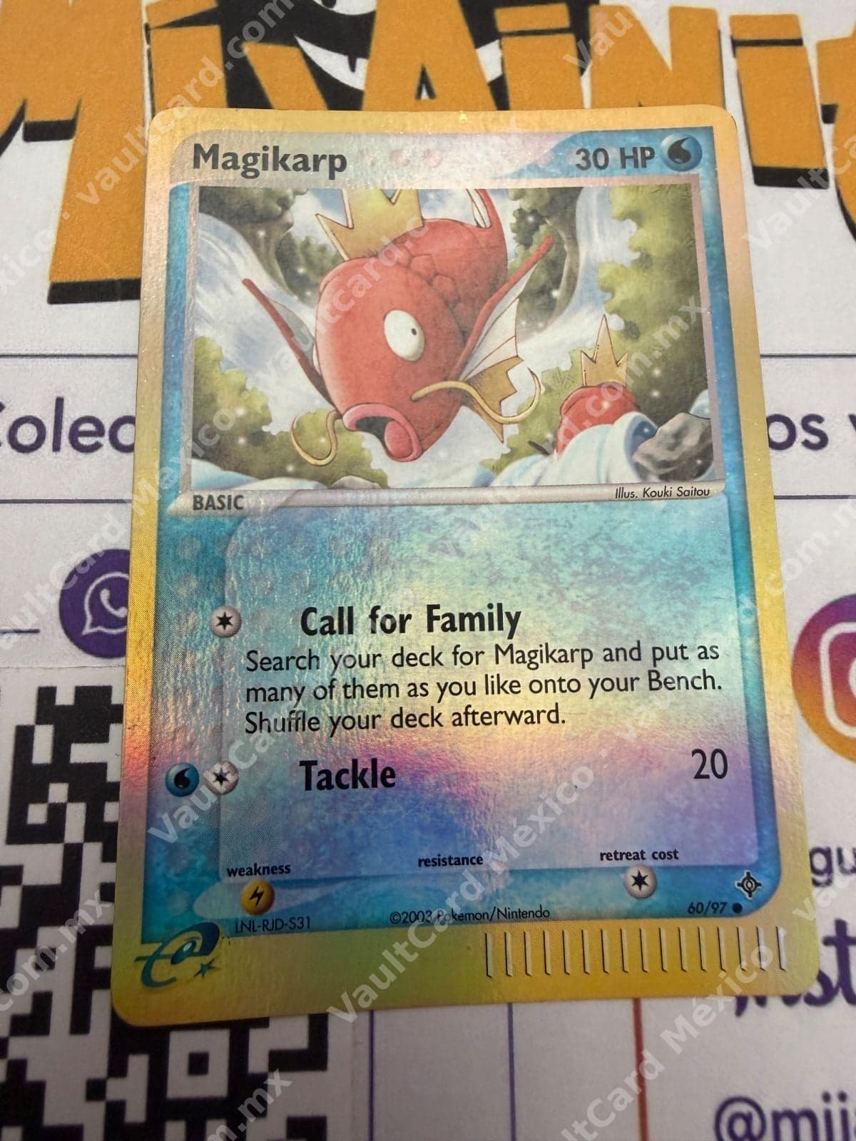 Magikarp 60/97 - EX Dragon Inglés (Reverse Holo)