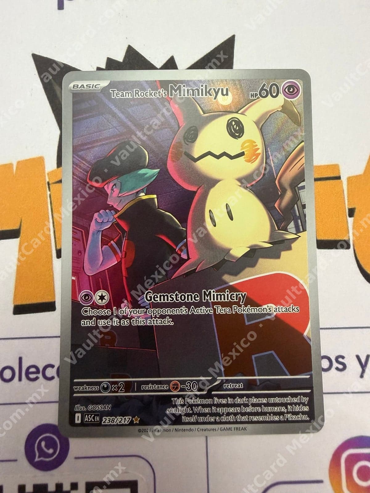Team Rocket's Mimikyu 238/217 - (ASC) Inglés