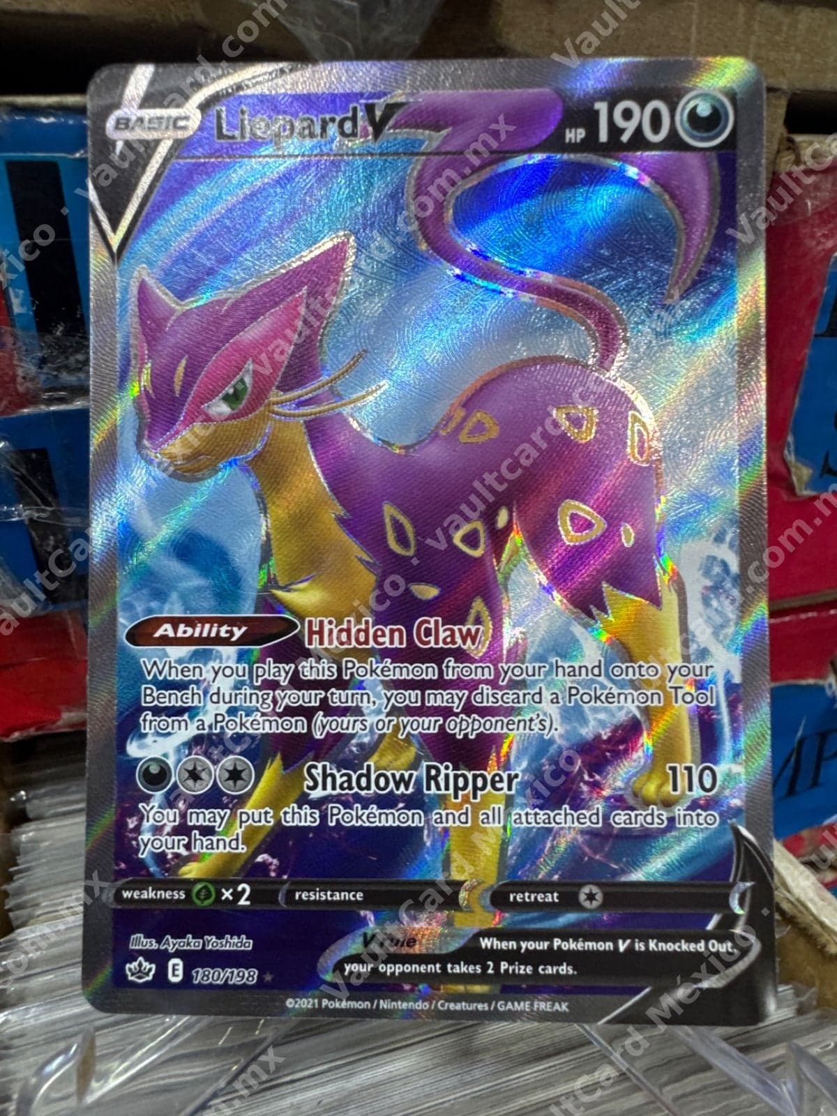 Liepard V 180/198 - Chilling Reign (CRE) Full Art Inglés