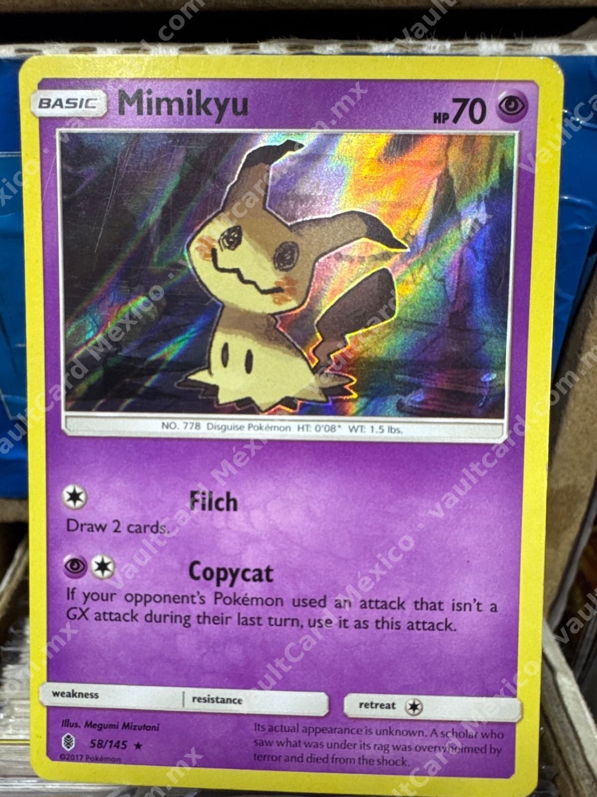 Mimikyu 58/145 - Guardians Rising (GRI) Inglés Holo
