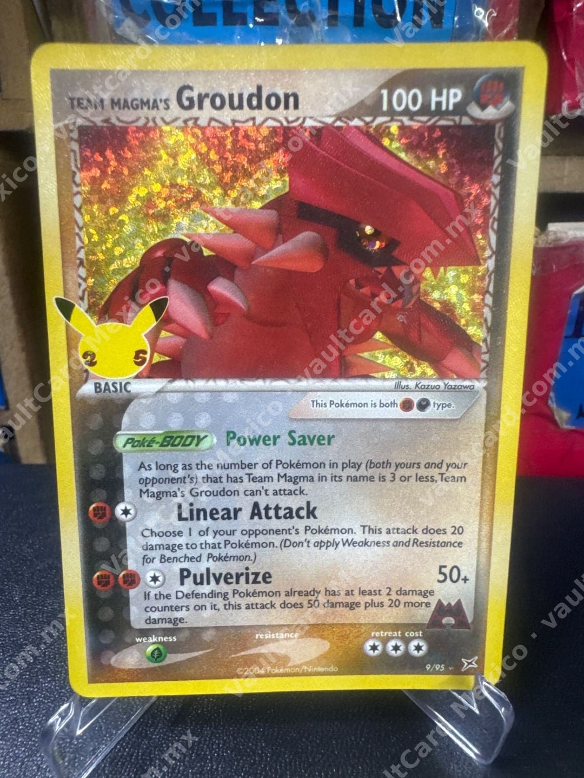 Team Magma's Groudon 9/95 Holo - EX Team Magma vs Team Aqua Inglés