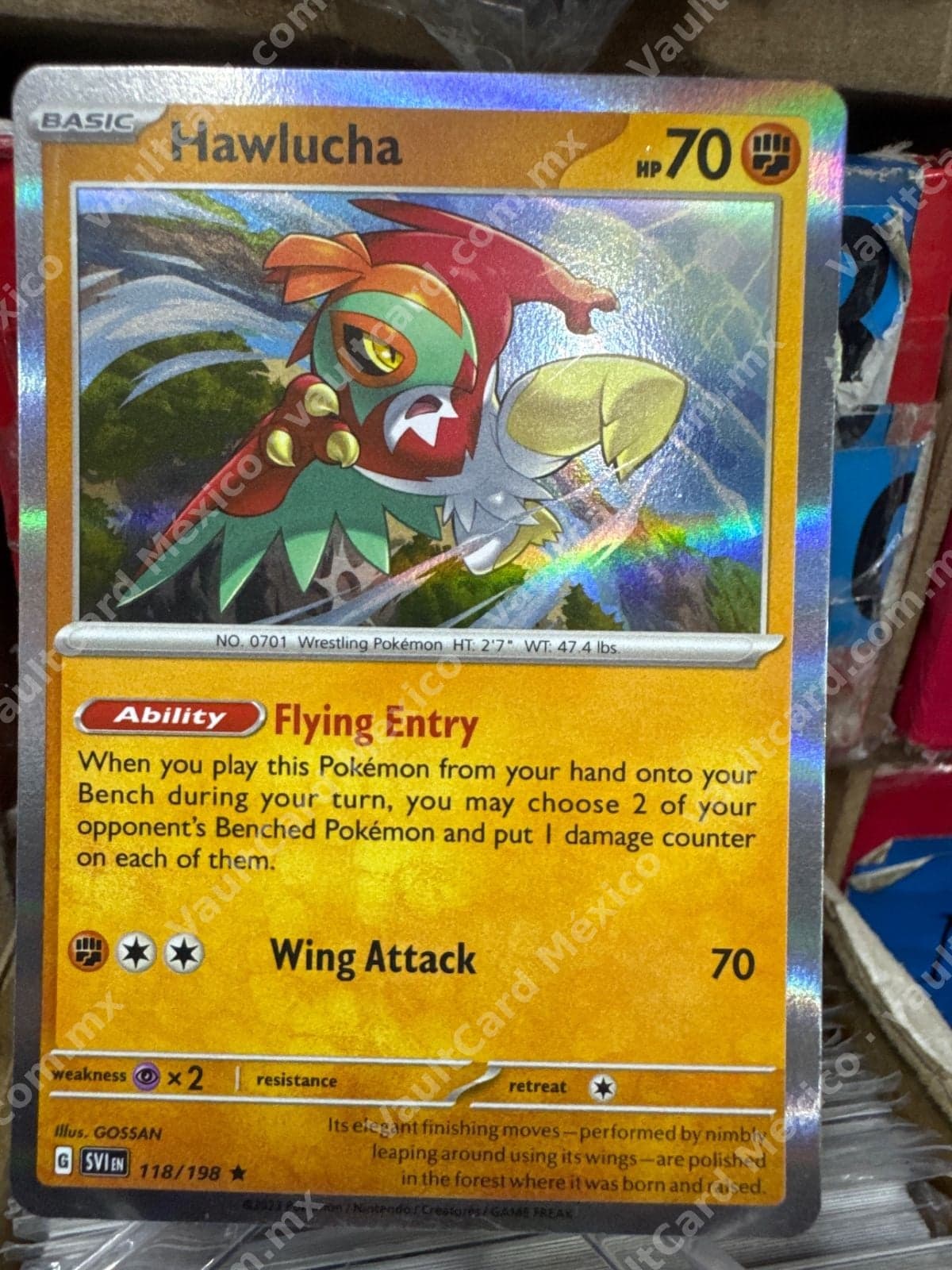 Hawlucha 118/198 - Scarlet & Violet (SVI) Inglés Holo
