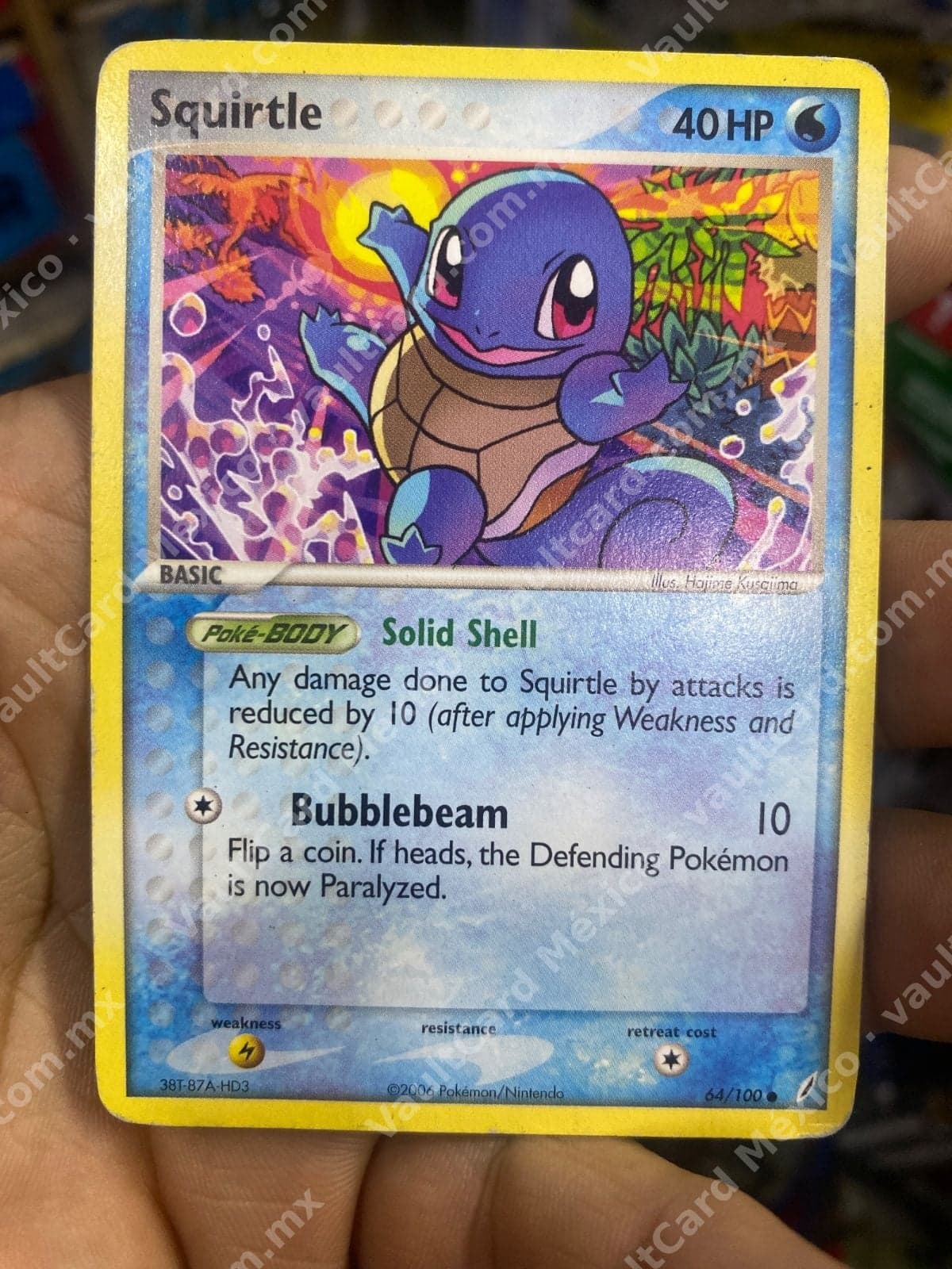 Squirtle 64/100 - EX Crystal Guardians Inglés