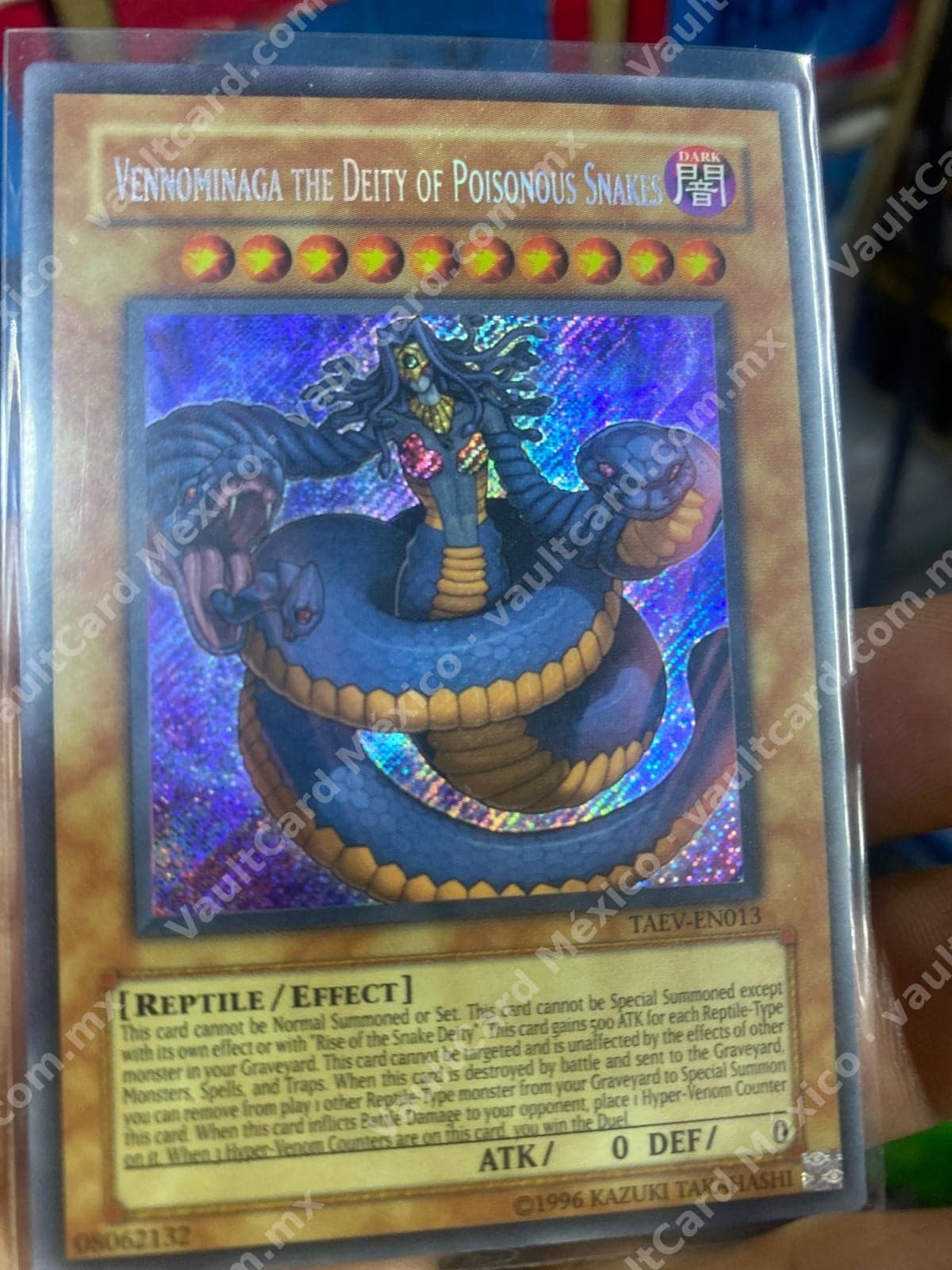 Vennominaga the Deity of Poisonous Snakes TAEV-EN013 Secret Rare Inglés