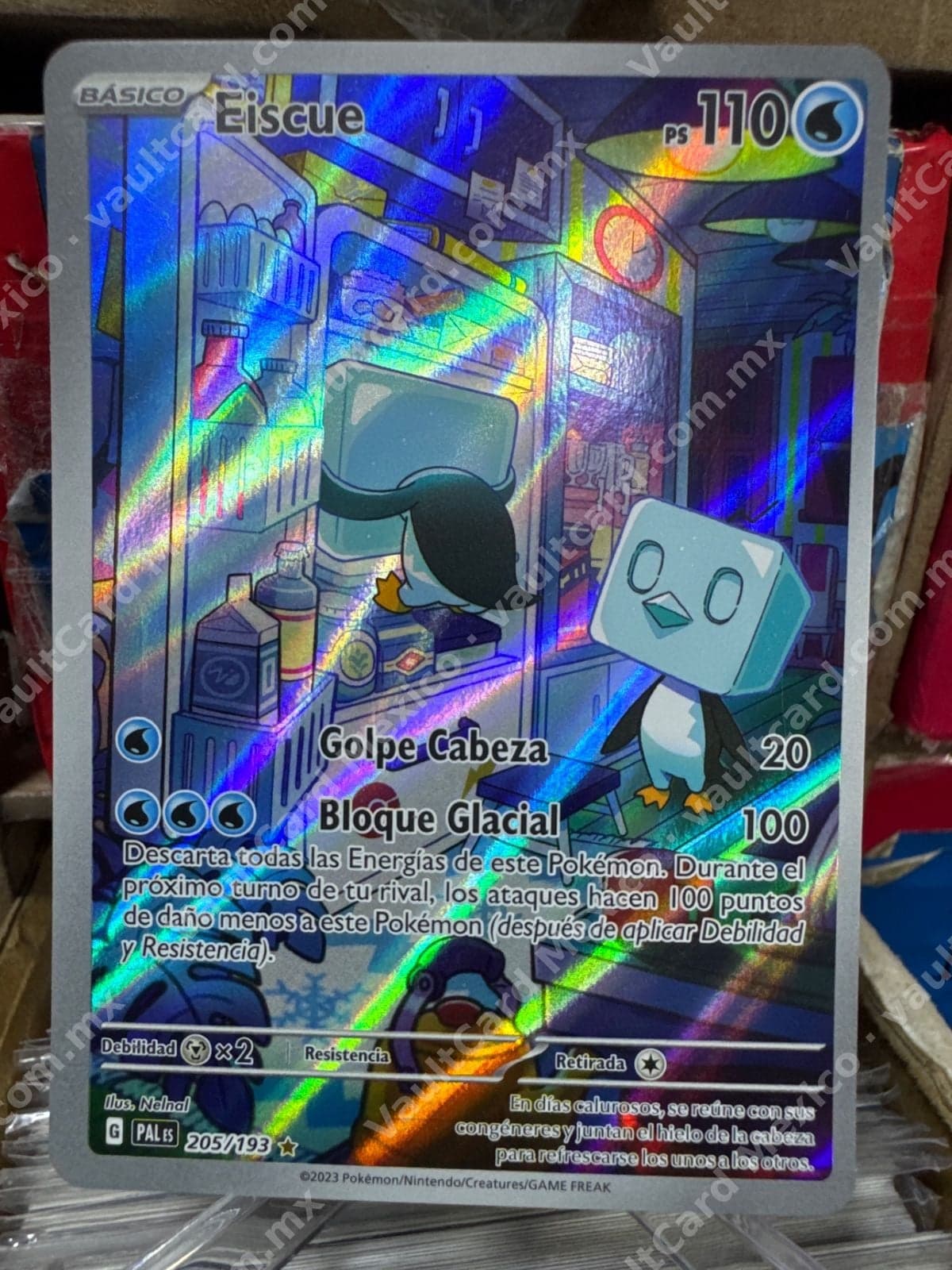 Eiscue 205/193 - Paldea Evolved (PAL) Español - Illustration Rare