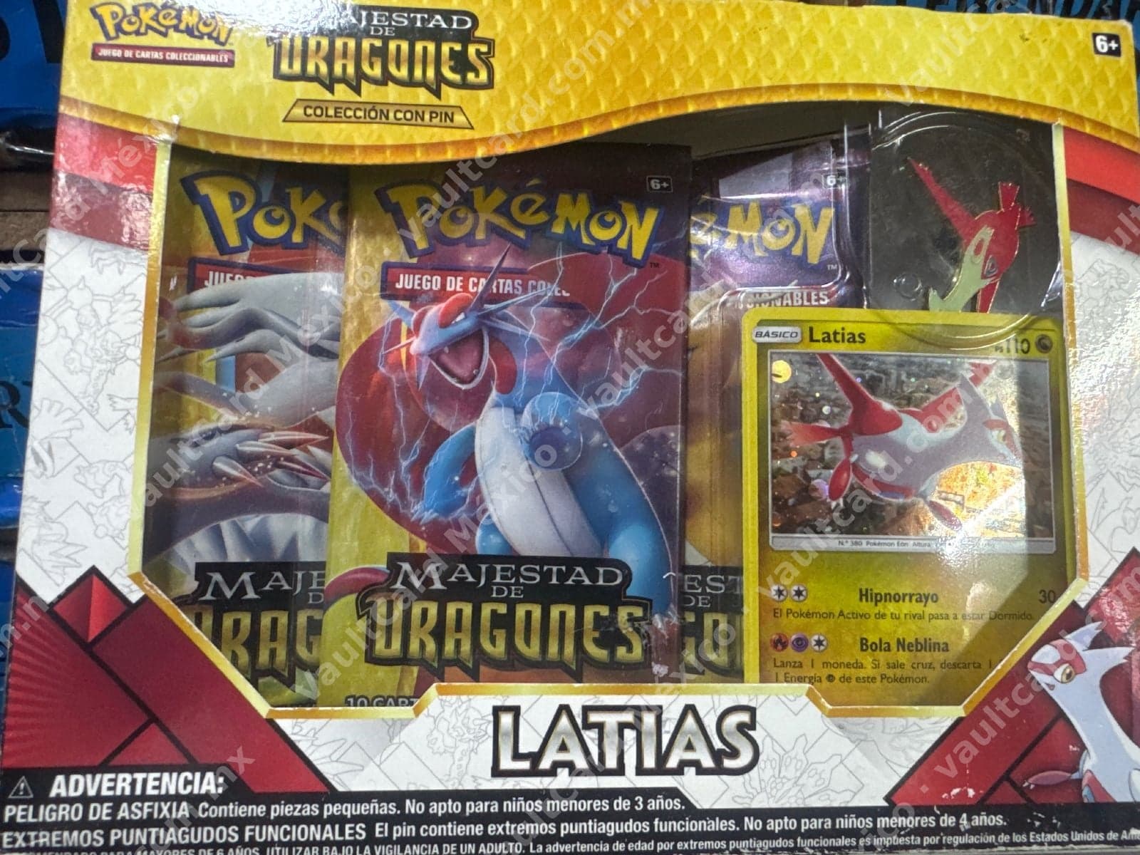 Pokémon Majestad de Dragones - Colección con Pin Latias (Español, Sellado)