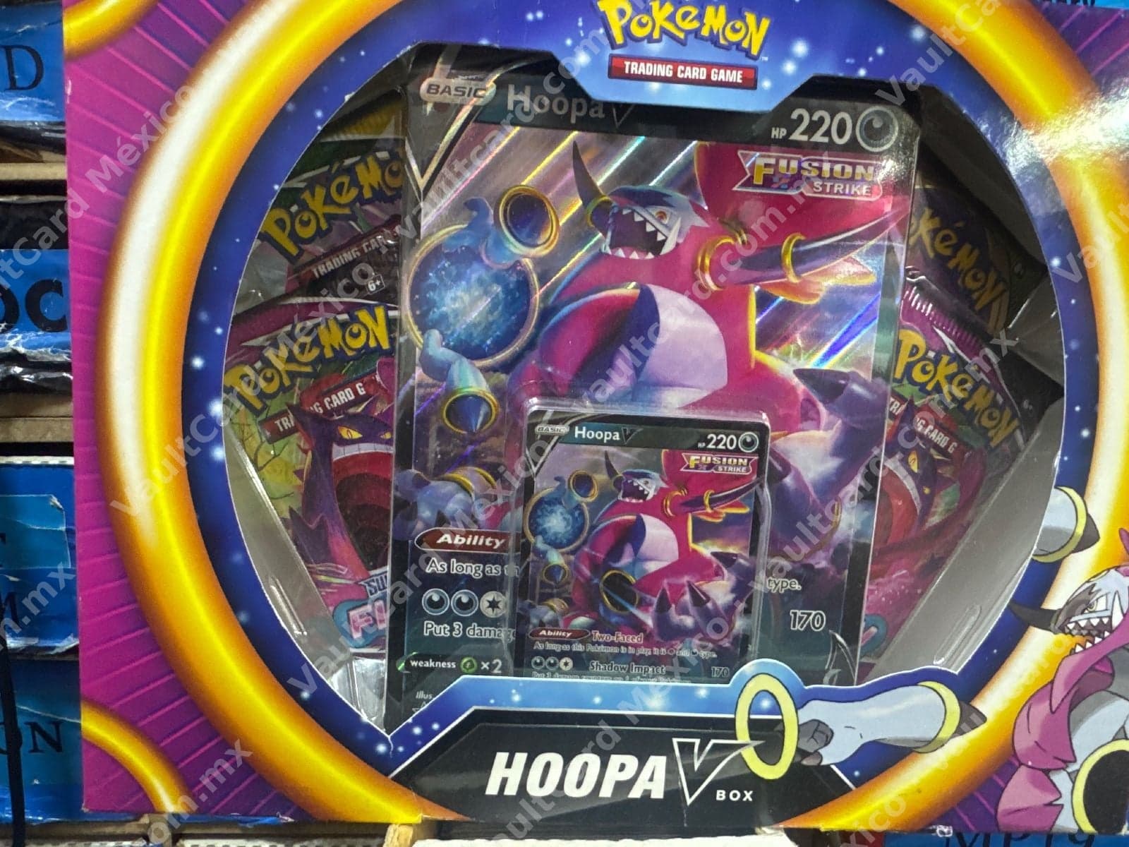 Hoopa V Box Pokémon TCG Sellado - Inglés (4 Sobres + Promo)