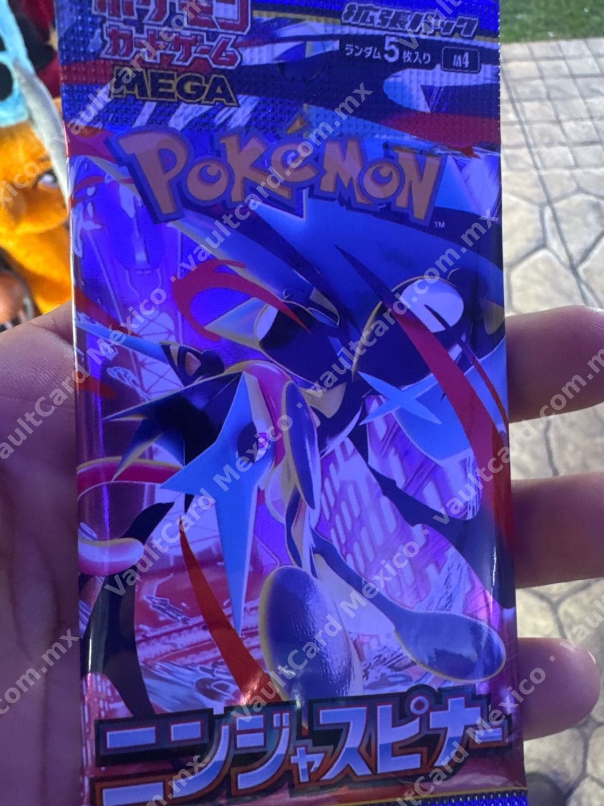 Sobre Sellado Pokémon Mega Ninja Spinner (M4) Japonés - 5 cartas