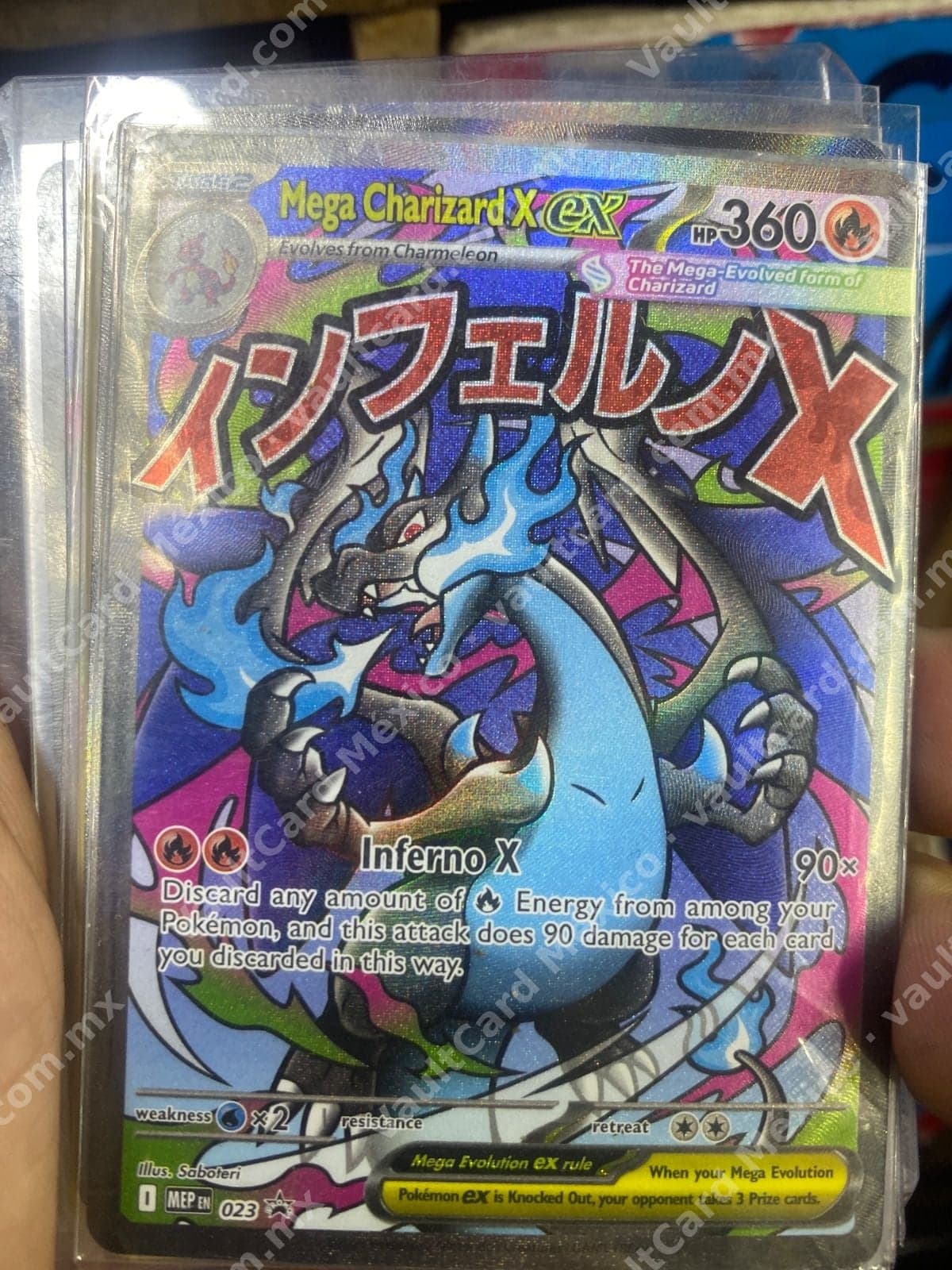 Mega Charizard X ex 023 - Promo (MEP) Inglés