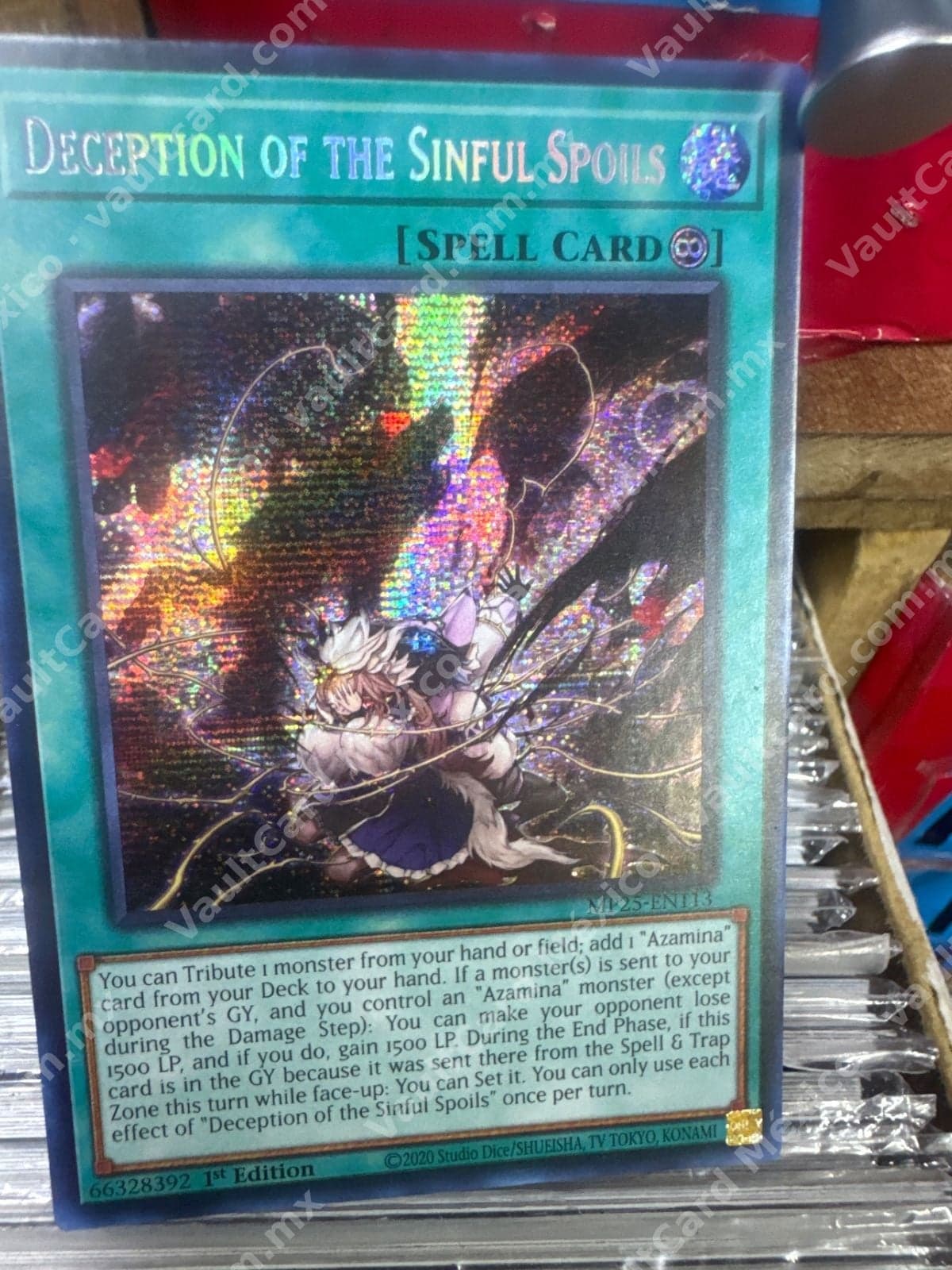 Deception of the Sinful Spoils MP25-EN113 Prismatic Secret Rare 1st Edition Inglés