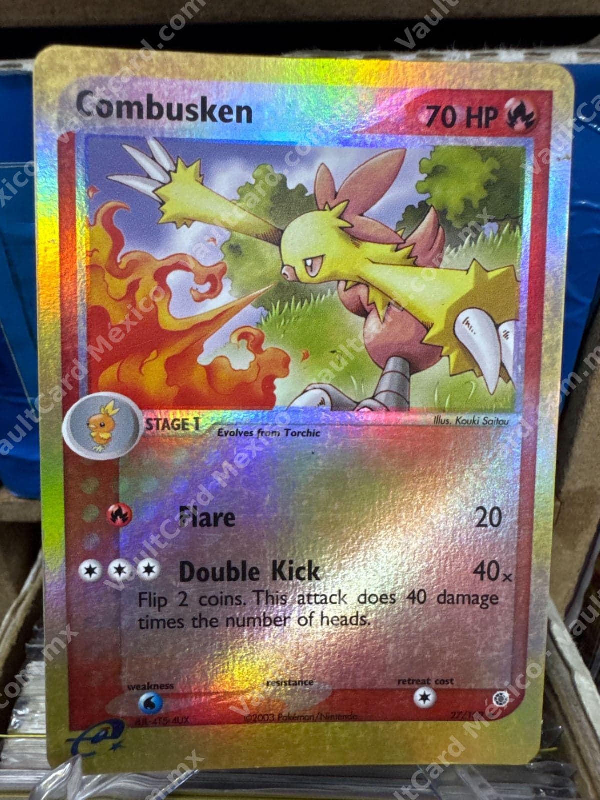 Combusken 27/109 Reverse Holo - EX Ruby & Sapphire Inglés