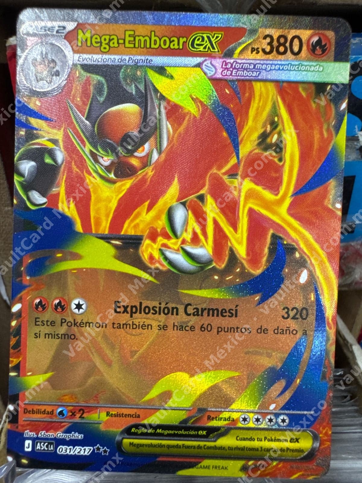 Mega-Emboar ex 031/217 - (ASC) Español Full Art