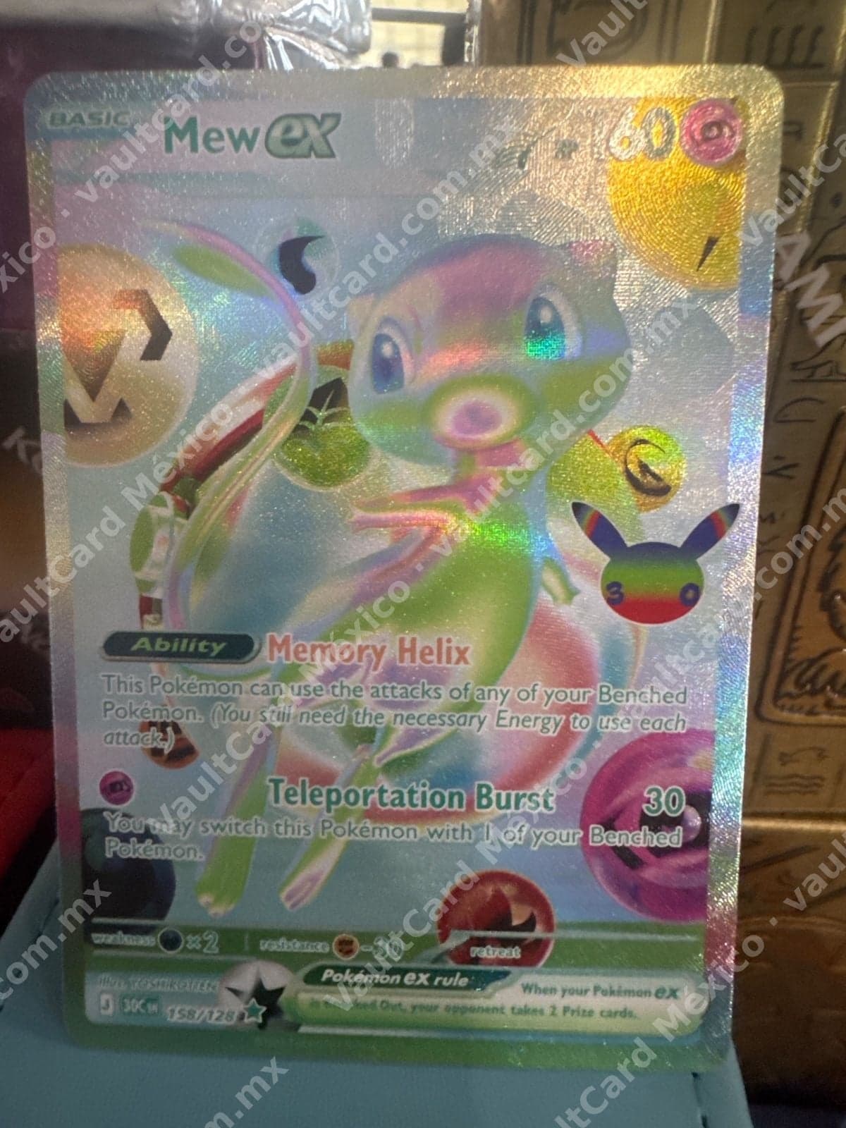Mew ex 158/128 - 151 (MEW) Inglés - Rainbow Rare