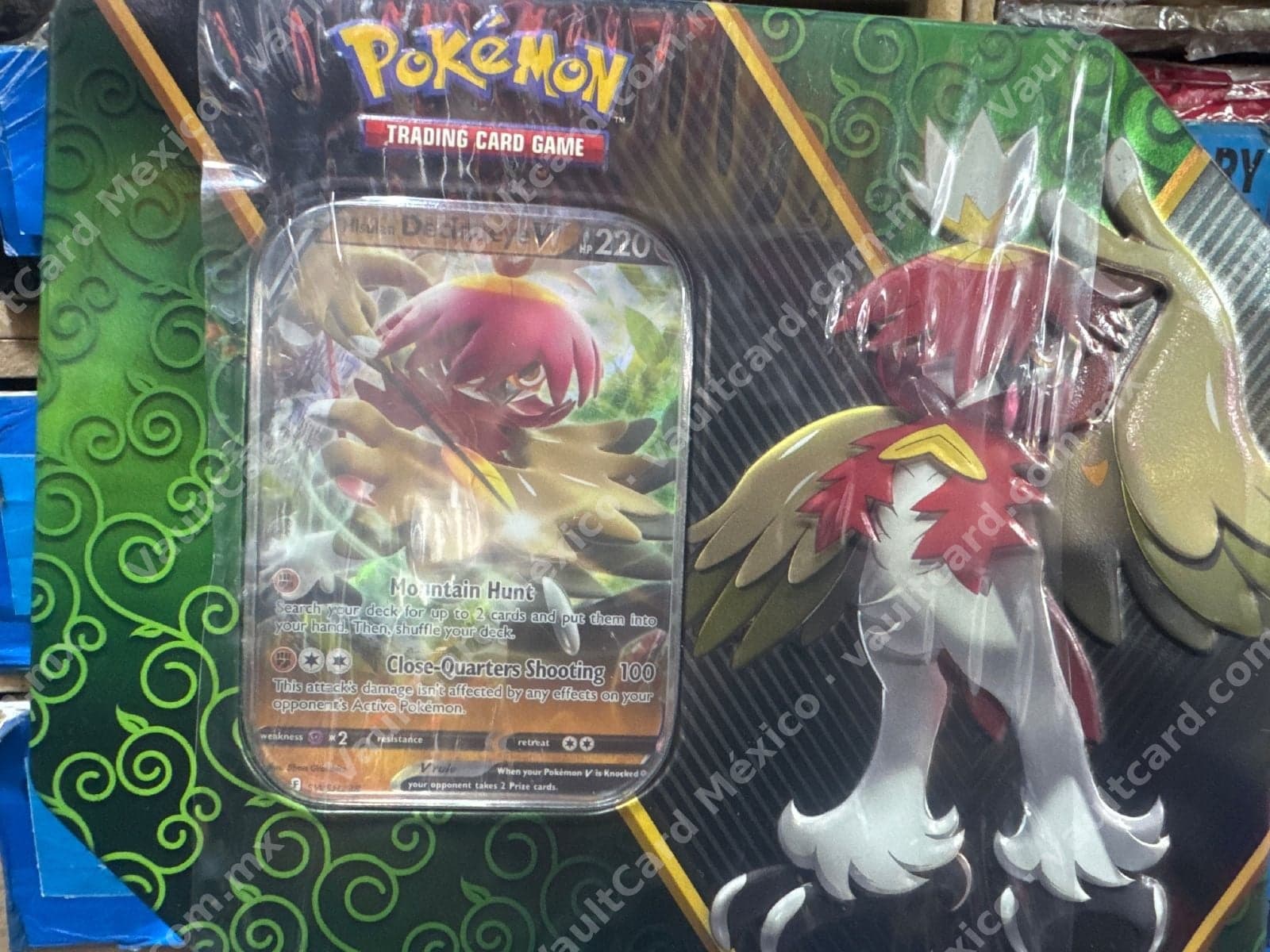 Lata Pokémon TCG Hisuian Decidueye V - Tin Sellada Inglés