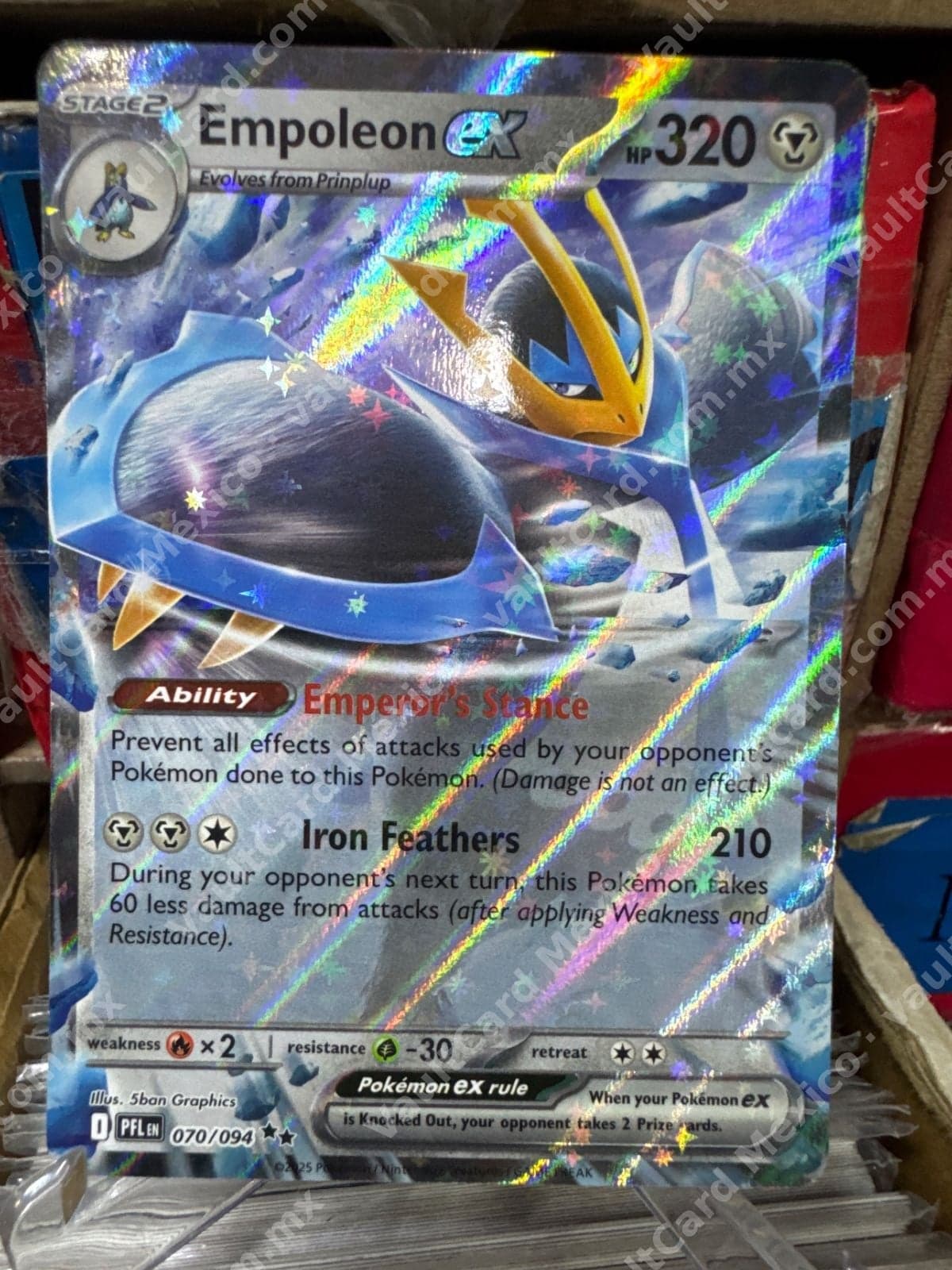 Empoleon ex 070/094 - PFL Inglés Double Rare