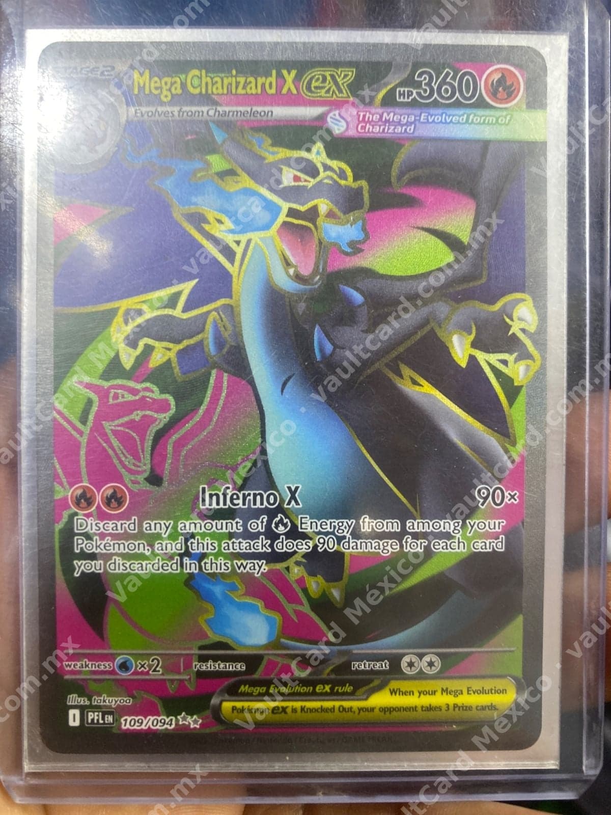 Mega Charizard X ex 109/094 - (PFL) Inglés