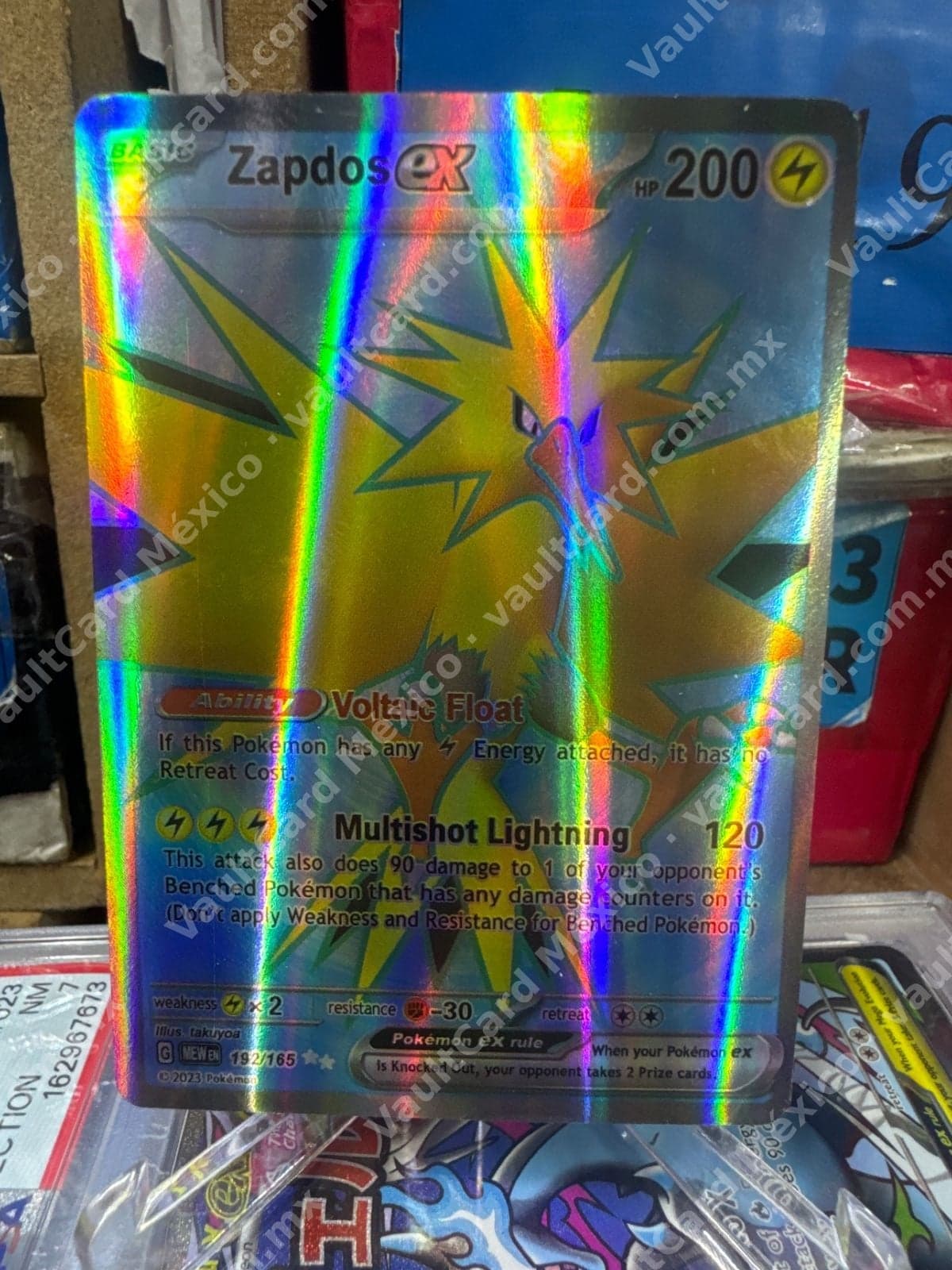 Zapdos ex 192/165 - Pokémon 151 (MEW) Inglés