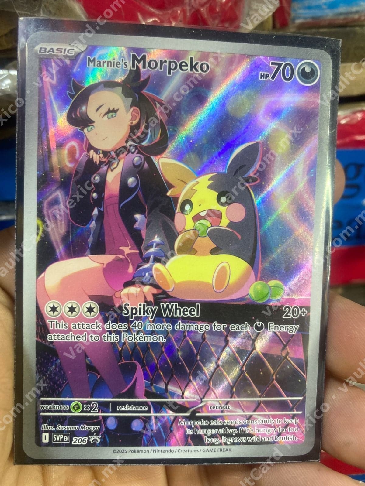 Marnie's Morpeko 206 - Promo SVP Inglés (Illustration Rare)