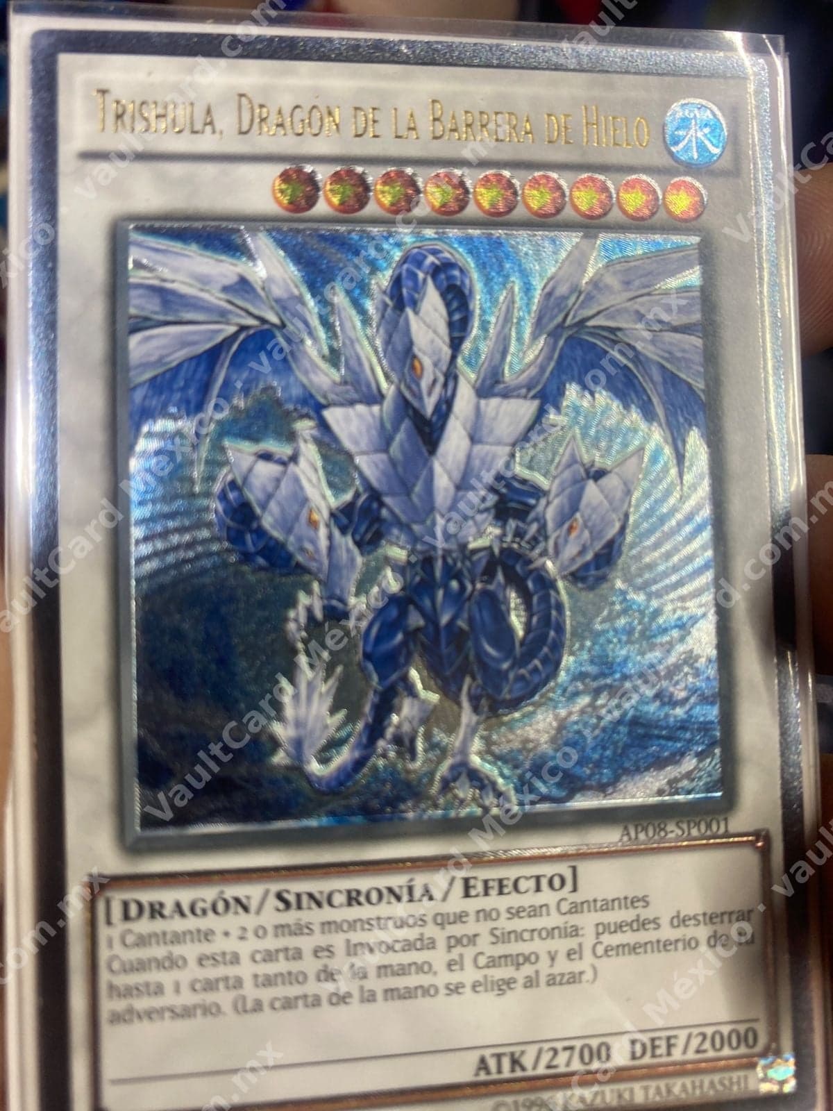 Trishula, Dragón de la Barrera de Hielo AP08-SP001 Ultimate Rare Español